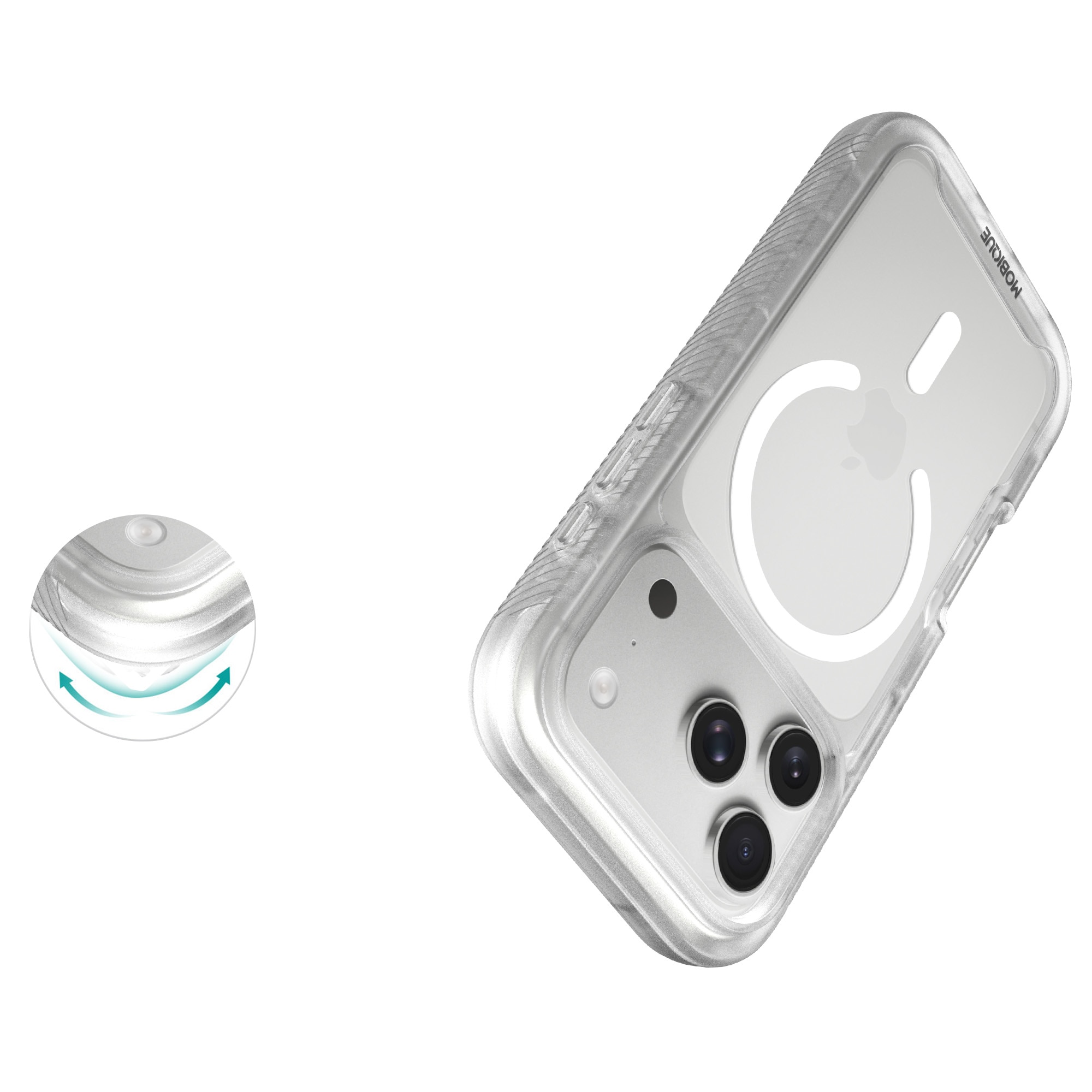 Full Protection Magnetic Case iPhone 17 Pro Kirkas