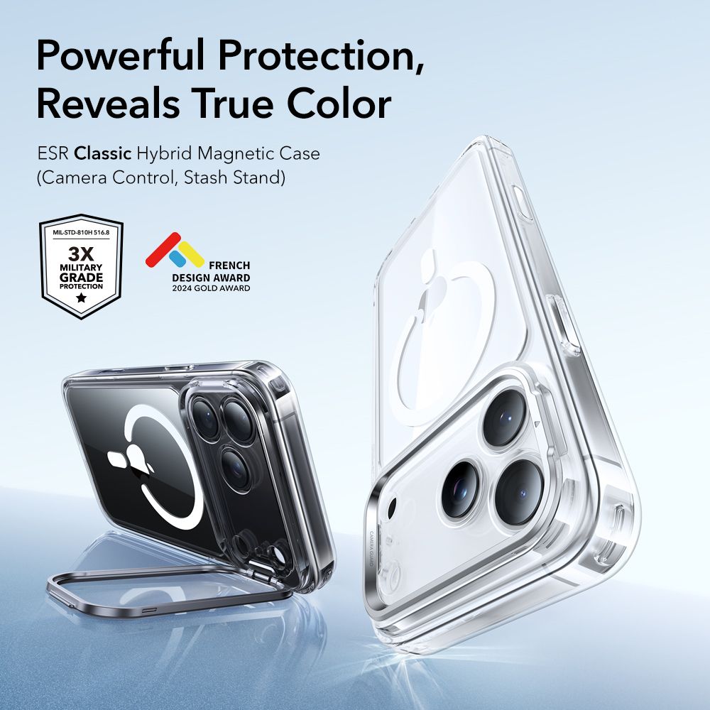 Classic Kickstand HaloLock MagSafe iPhone 17 Pro Max Kirkas