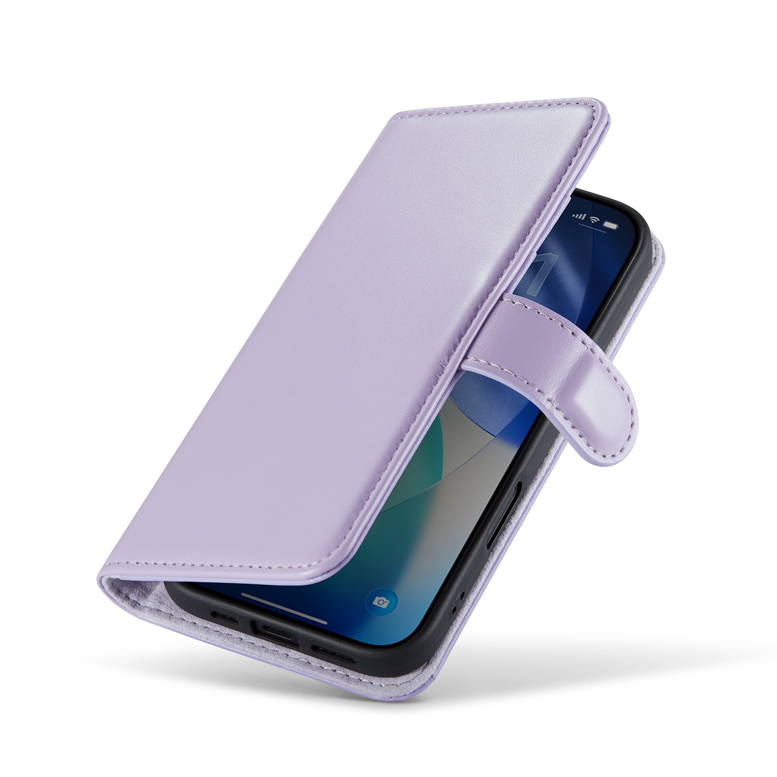 Aito Nahkakotelo iPhone 17 Liila