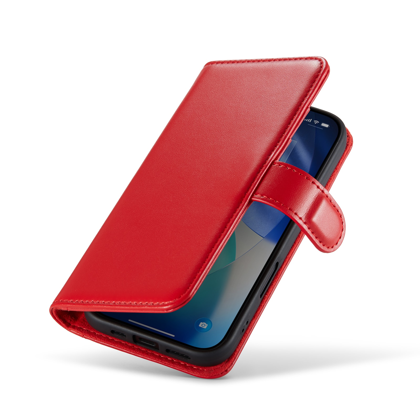 Aito Nahkakotelo iPhone 17 Punainen