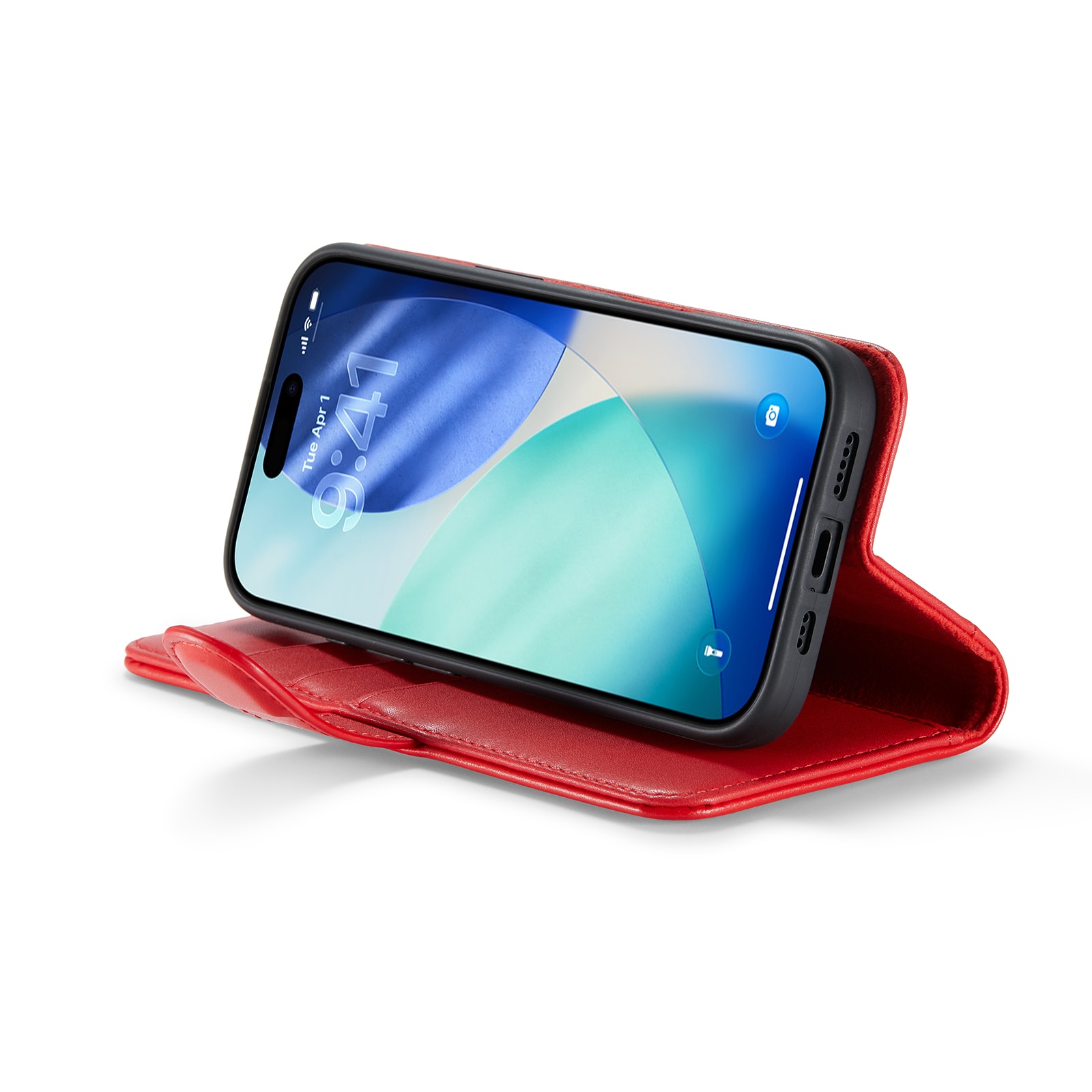 Aito Nahkakotelo iPhone 17 Punainen