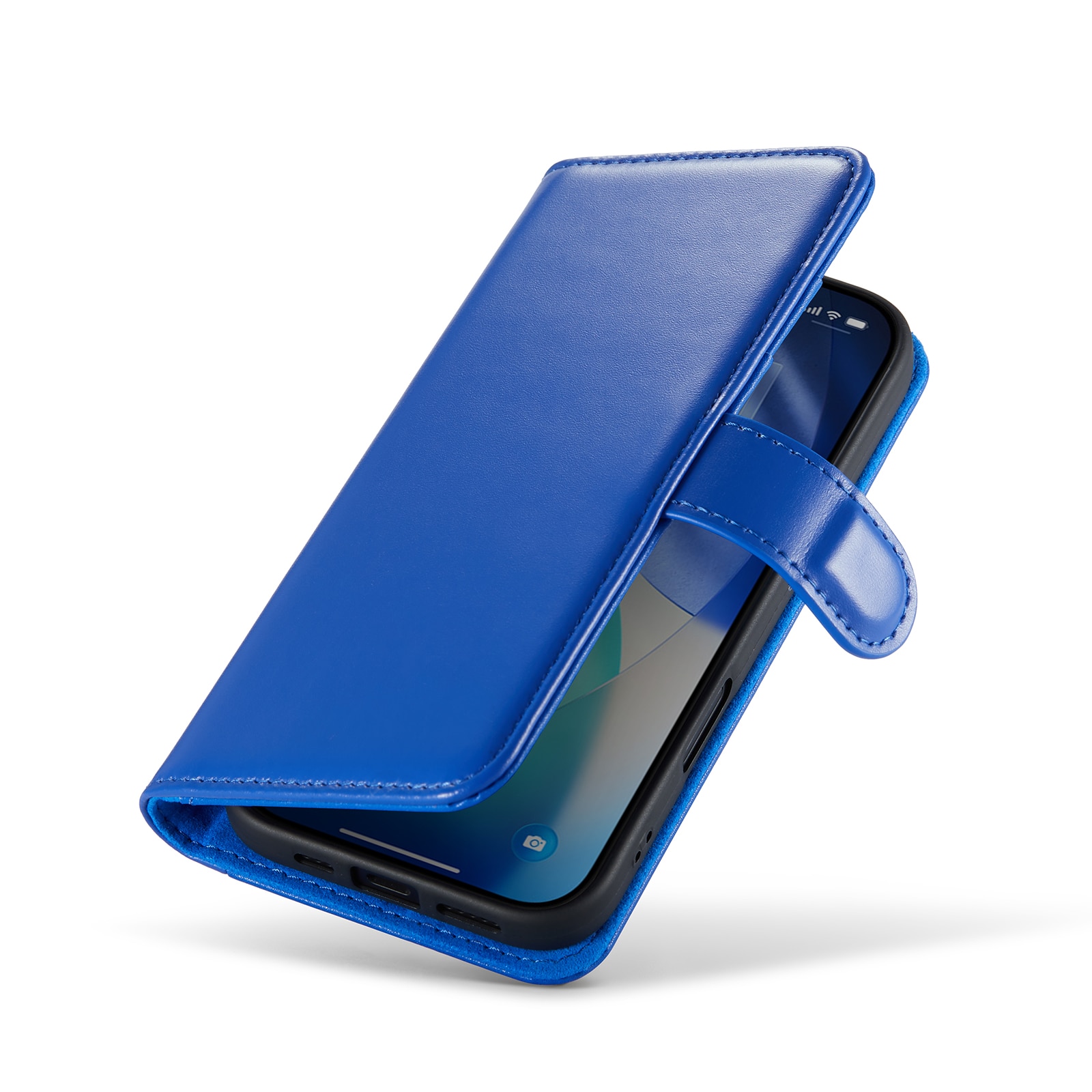 Aito Nahkakotelo iPhone 17 Sininen