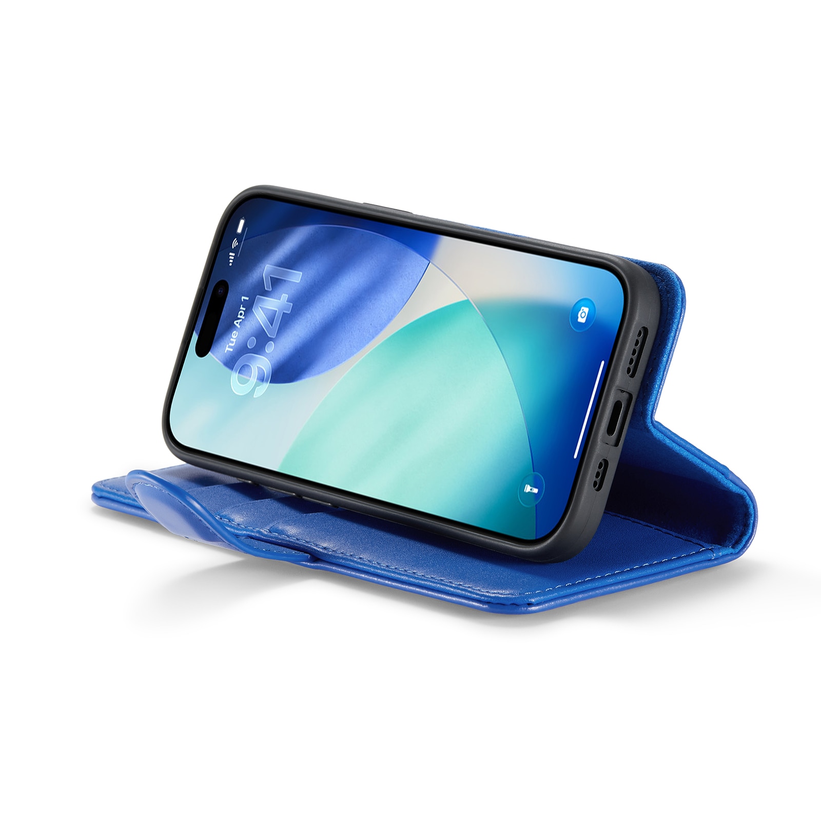 Aito Nahkakotelo iPhone 17 Sininen