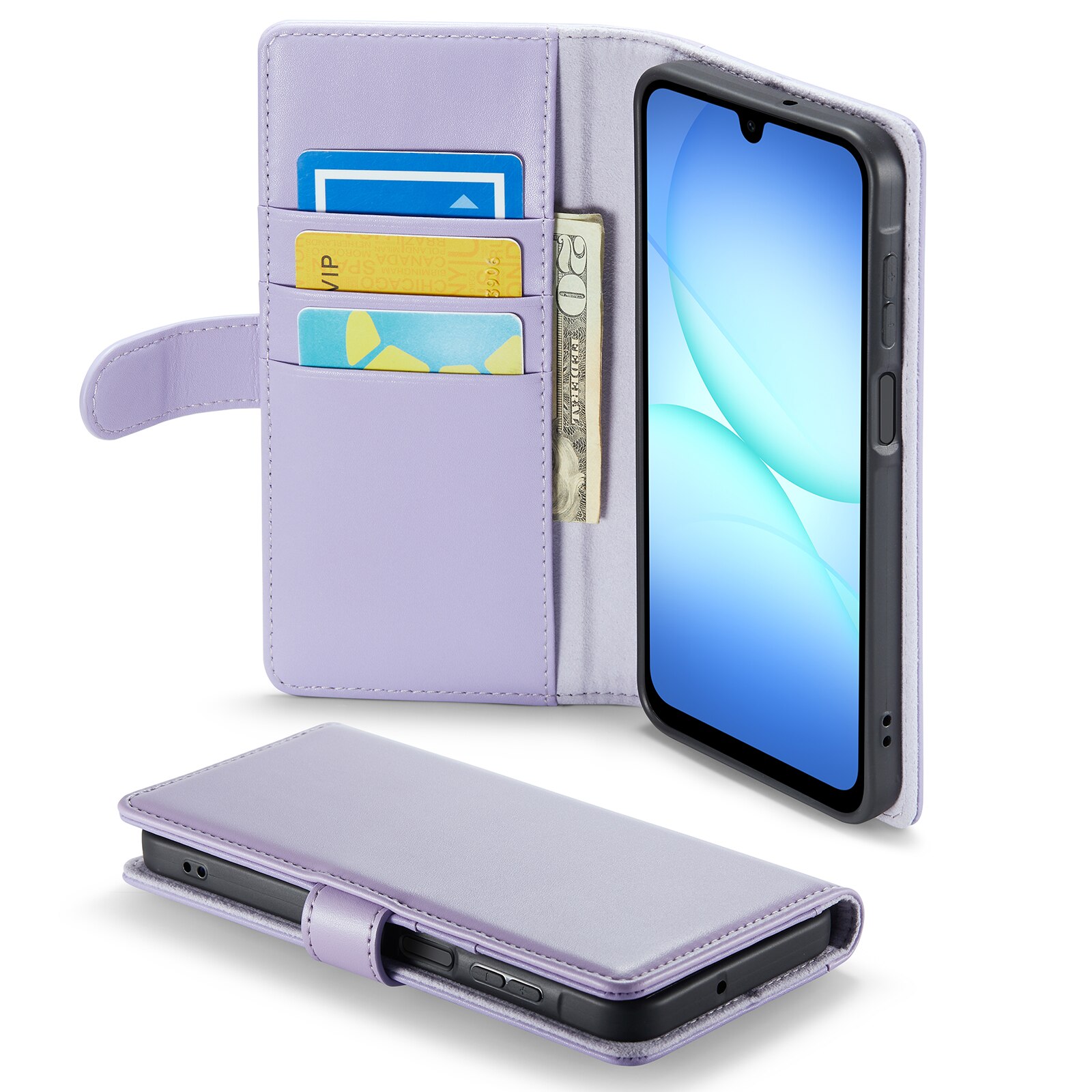 Aito Nahkakotelo Samsung Galaxy A17 Liila