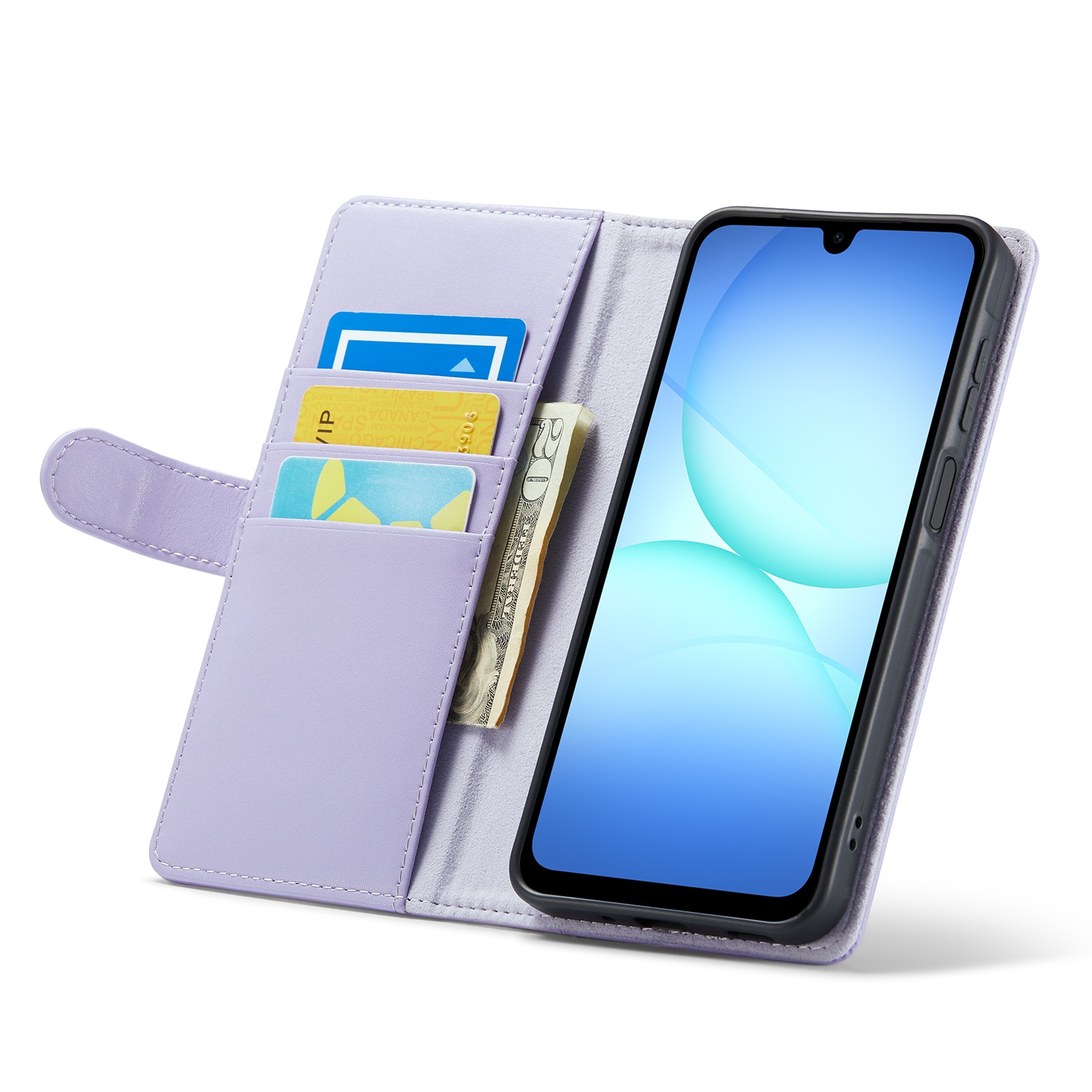 Aito Nahkakotelo Samsung Galaxy A17 Liila