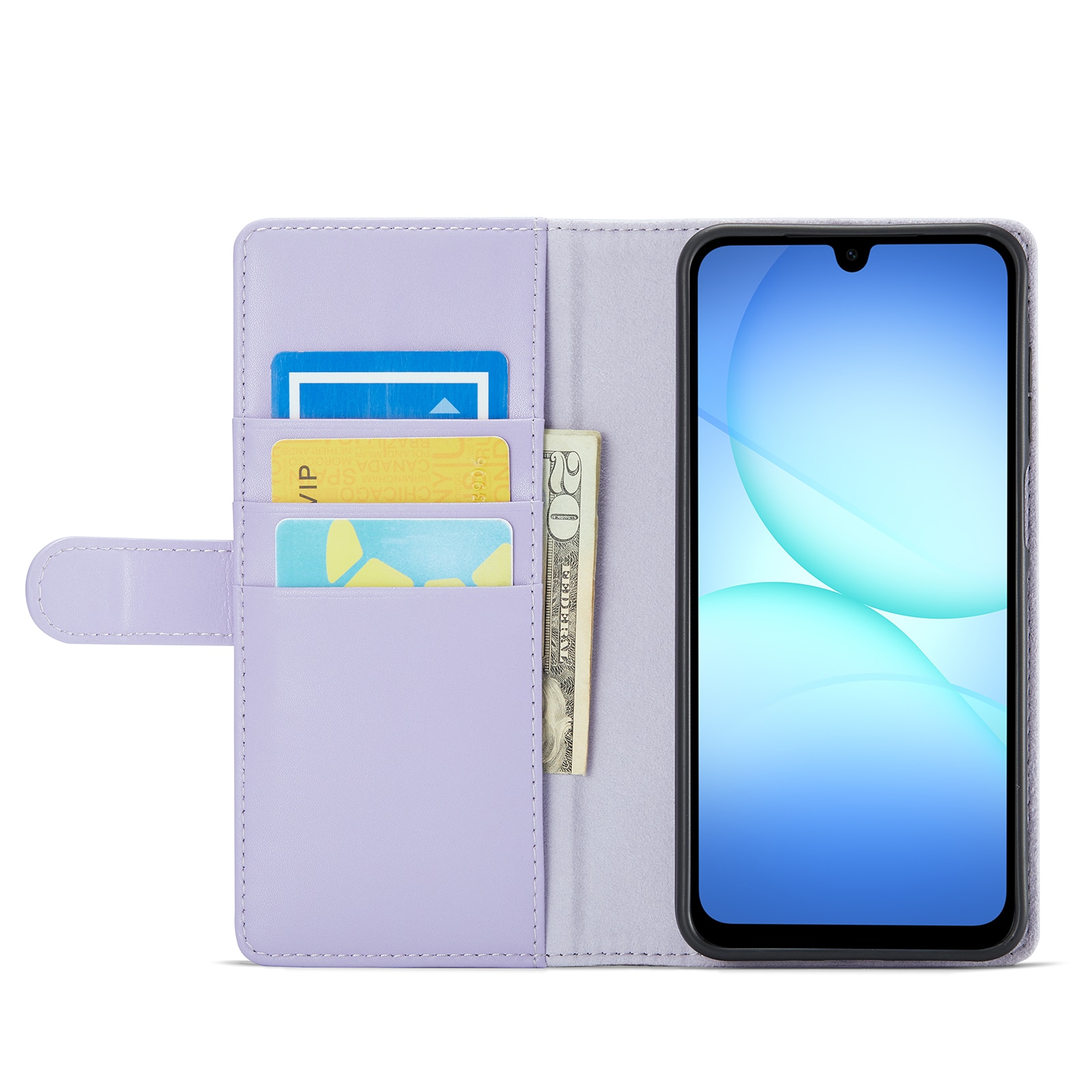 Aito Nahkakotelo Samsung Galaxy A17 Liila