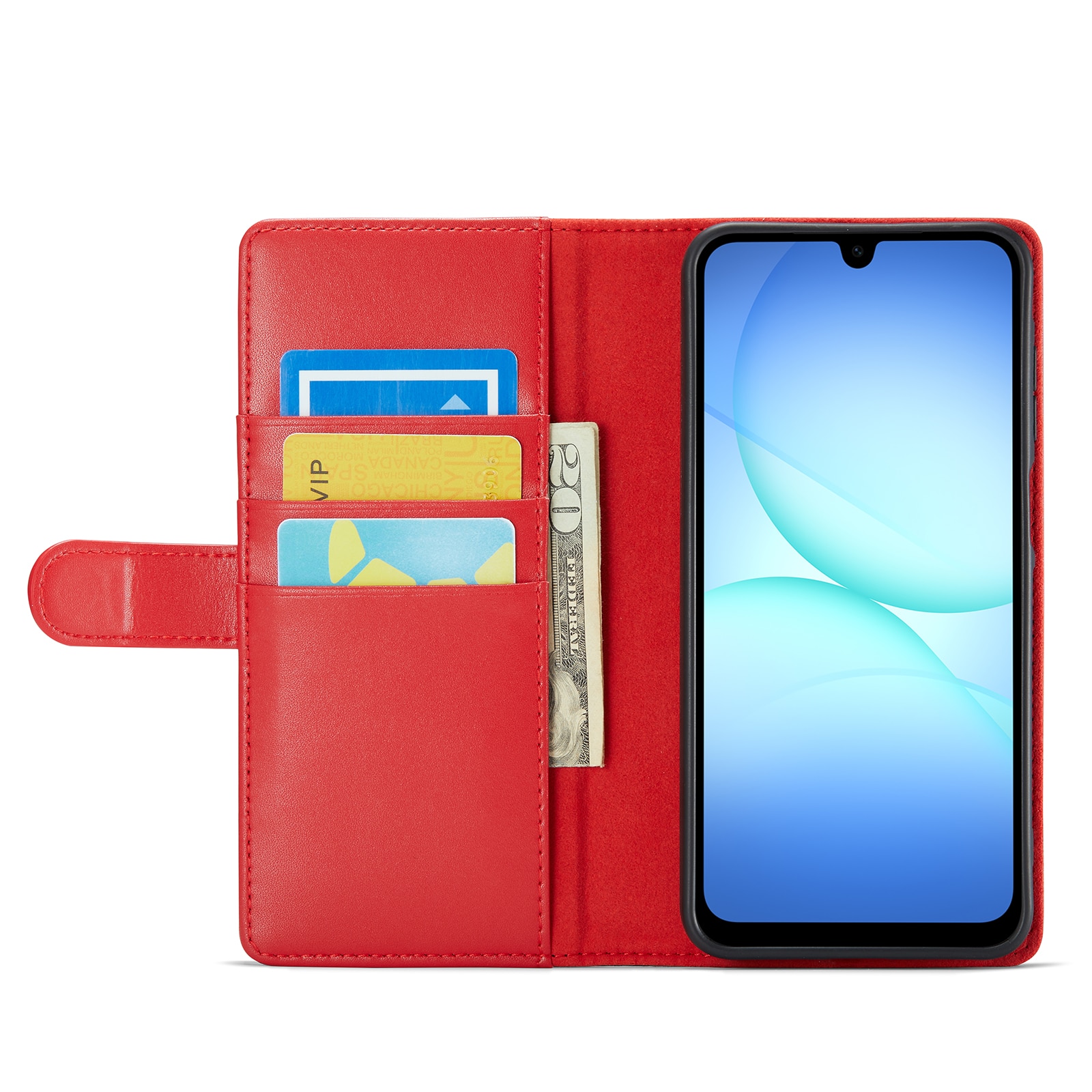 Aito Nahkakotelo Samsung Galaxy A17 Punainen