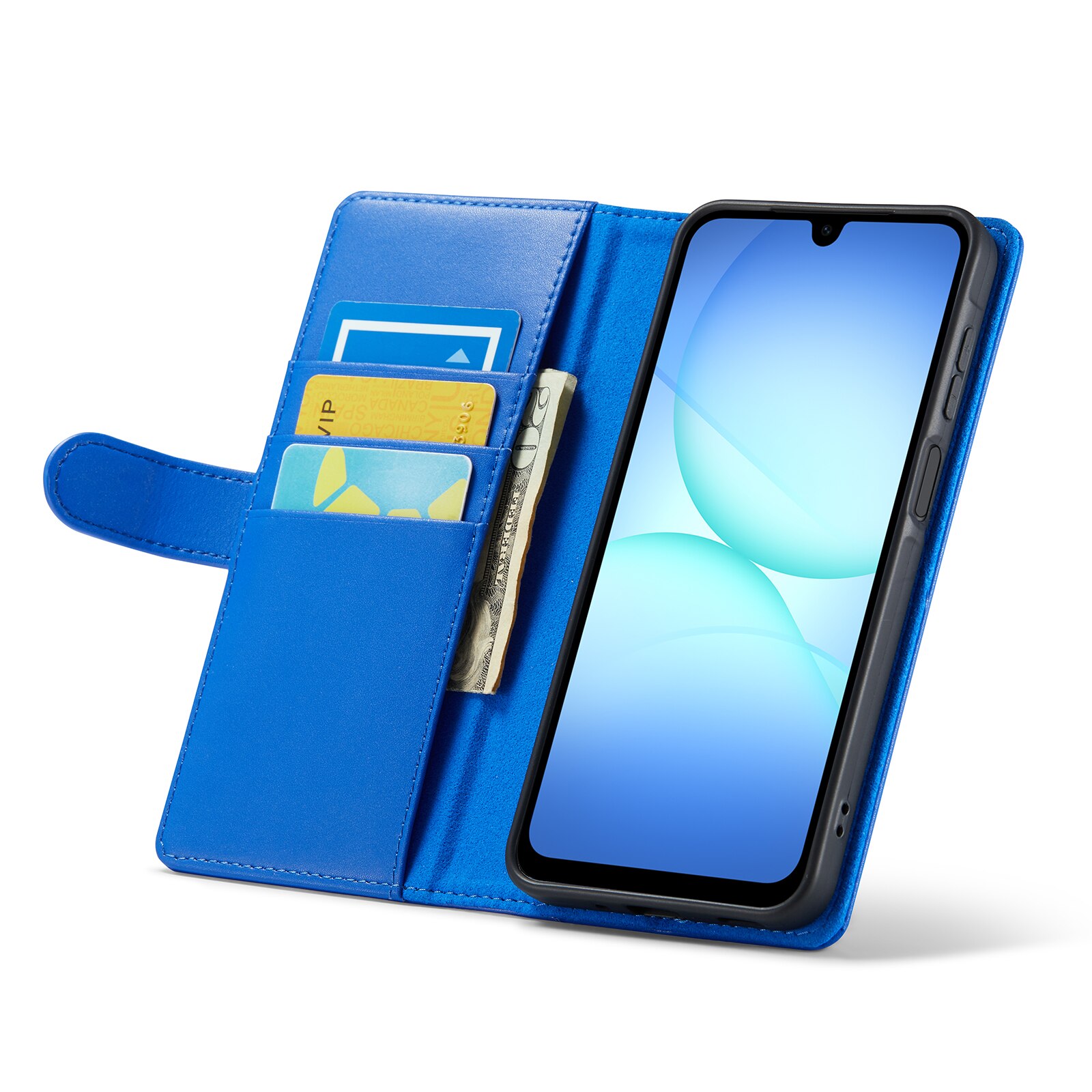 Aito Nahkakotelo Samsung Galaxy A17 Sininen