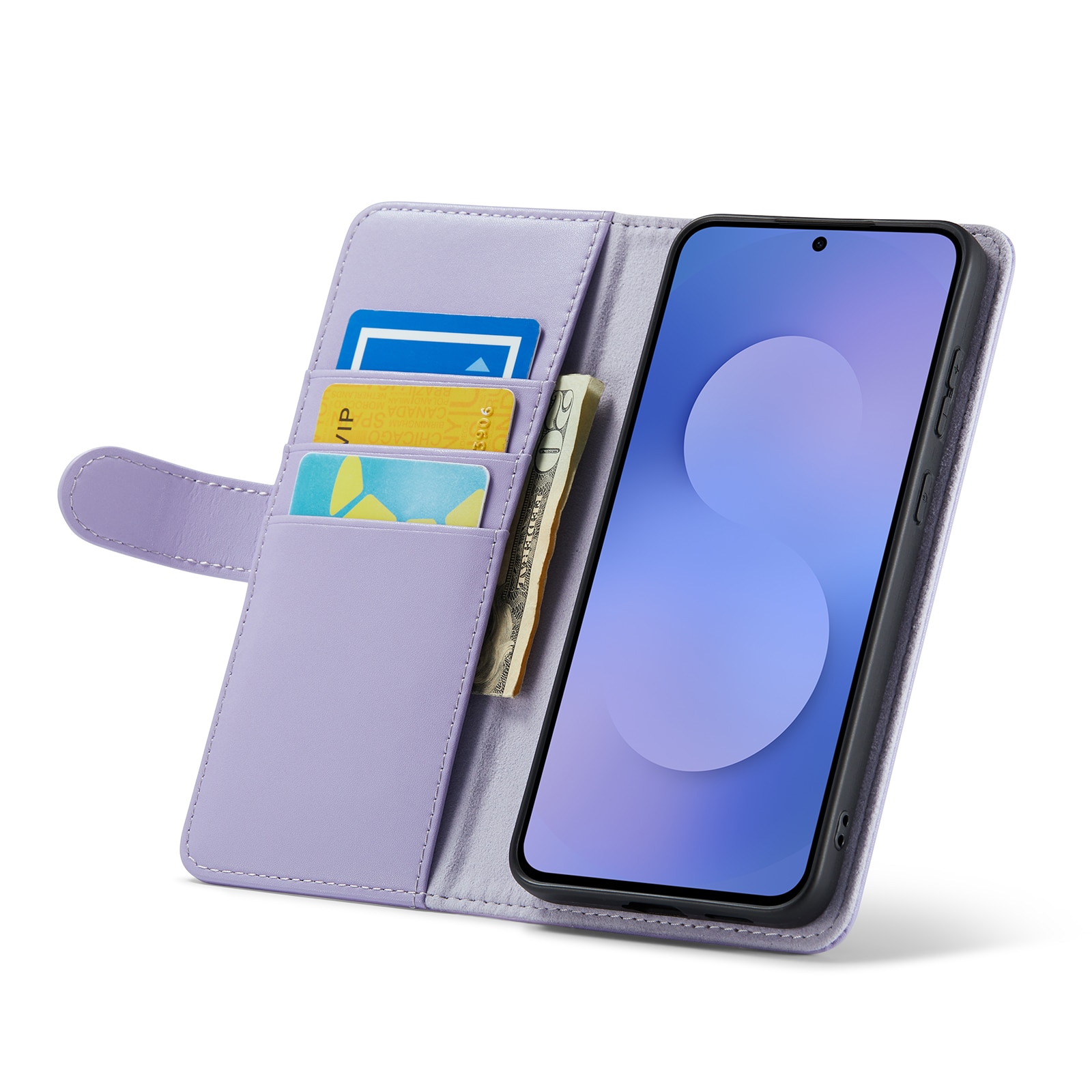 Aito Nahkakotelo Samsung Galaxy S25 FE Liila