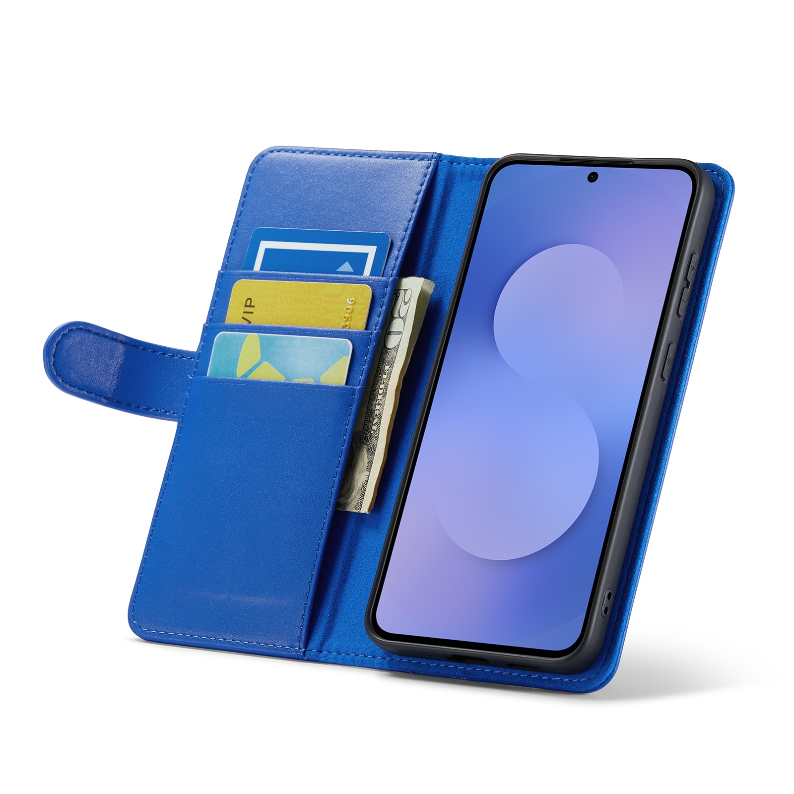Aito Nahkakotelo Samsung Galaxy S25 FE Sininen