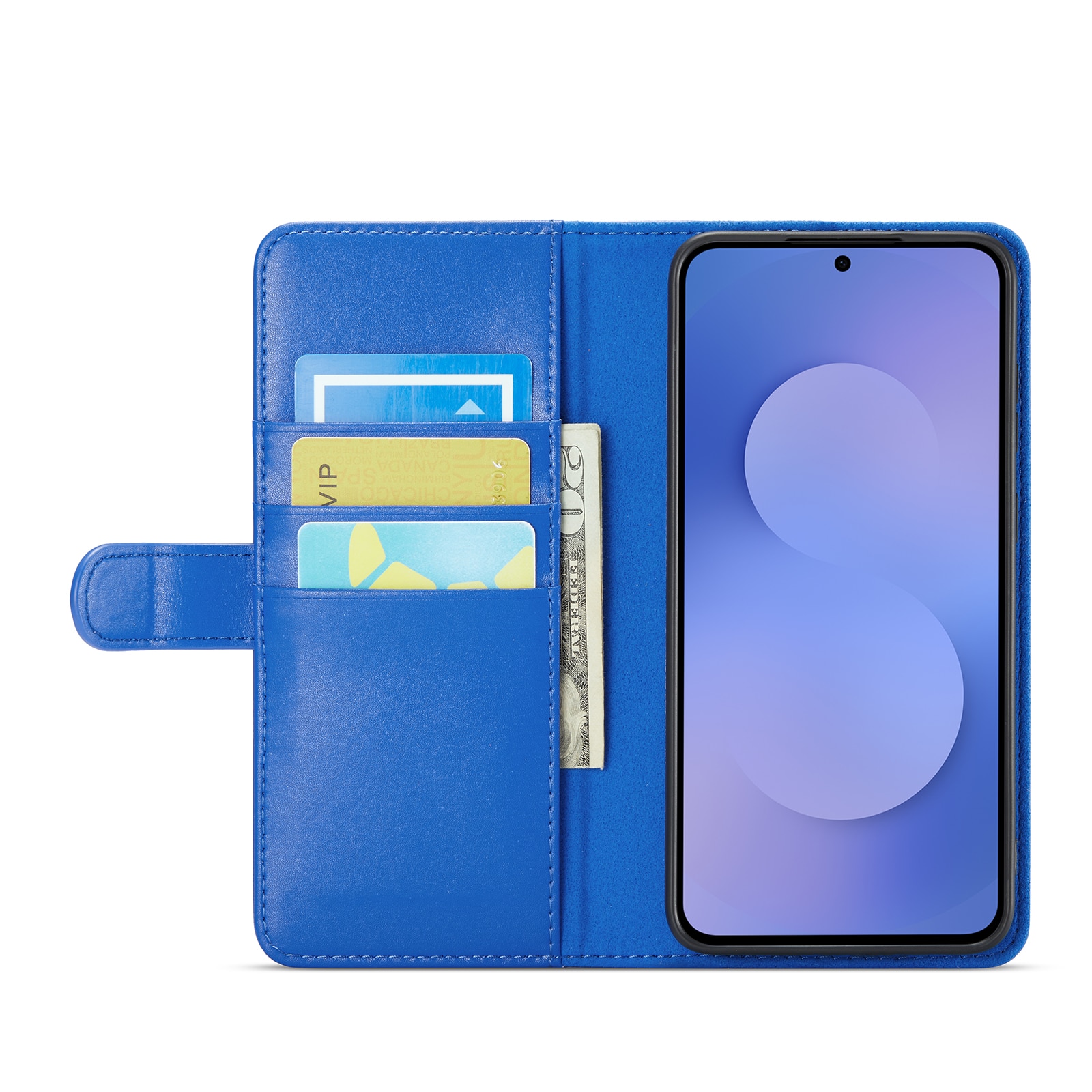 Aito Nahkakotelo Samsung Galaxy S25 FE Sininen