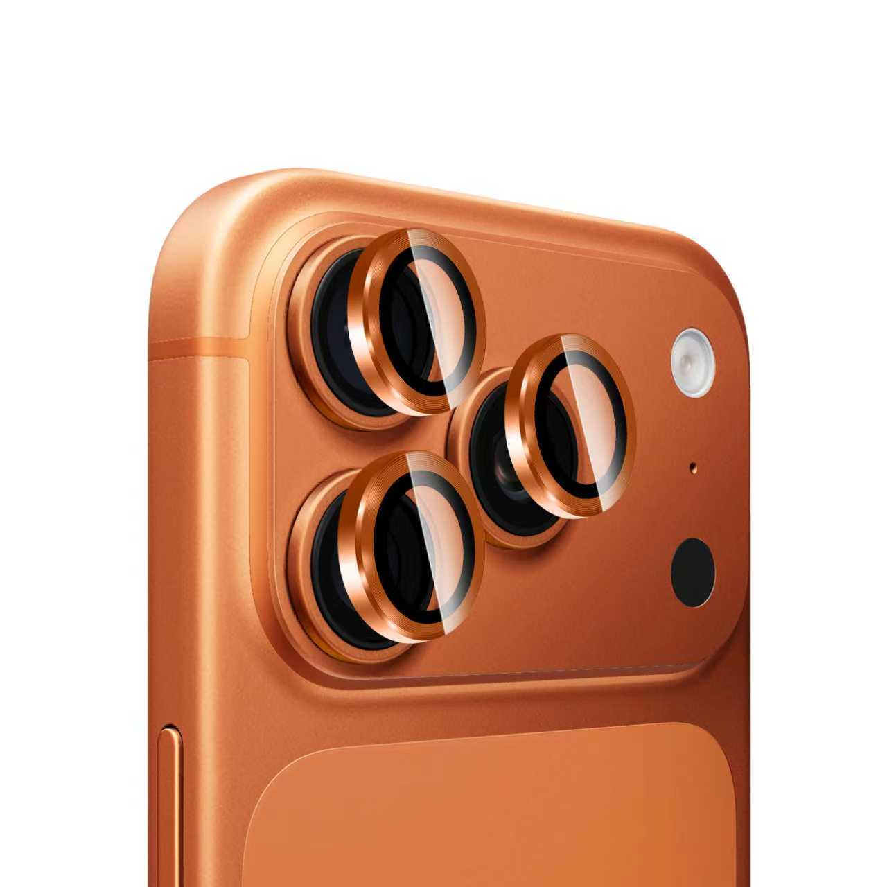 Kameran linssinsuoja Metallia iPhone 17 Pro Max Oranssi