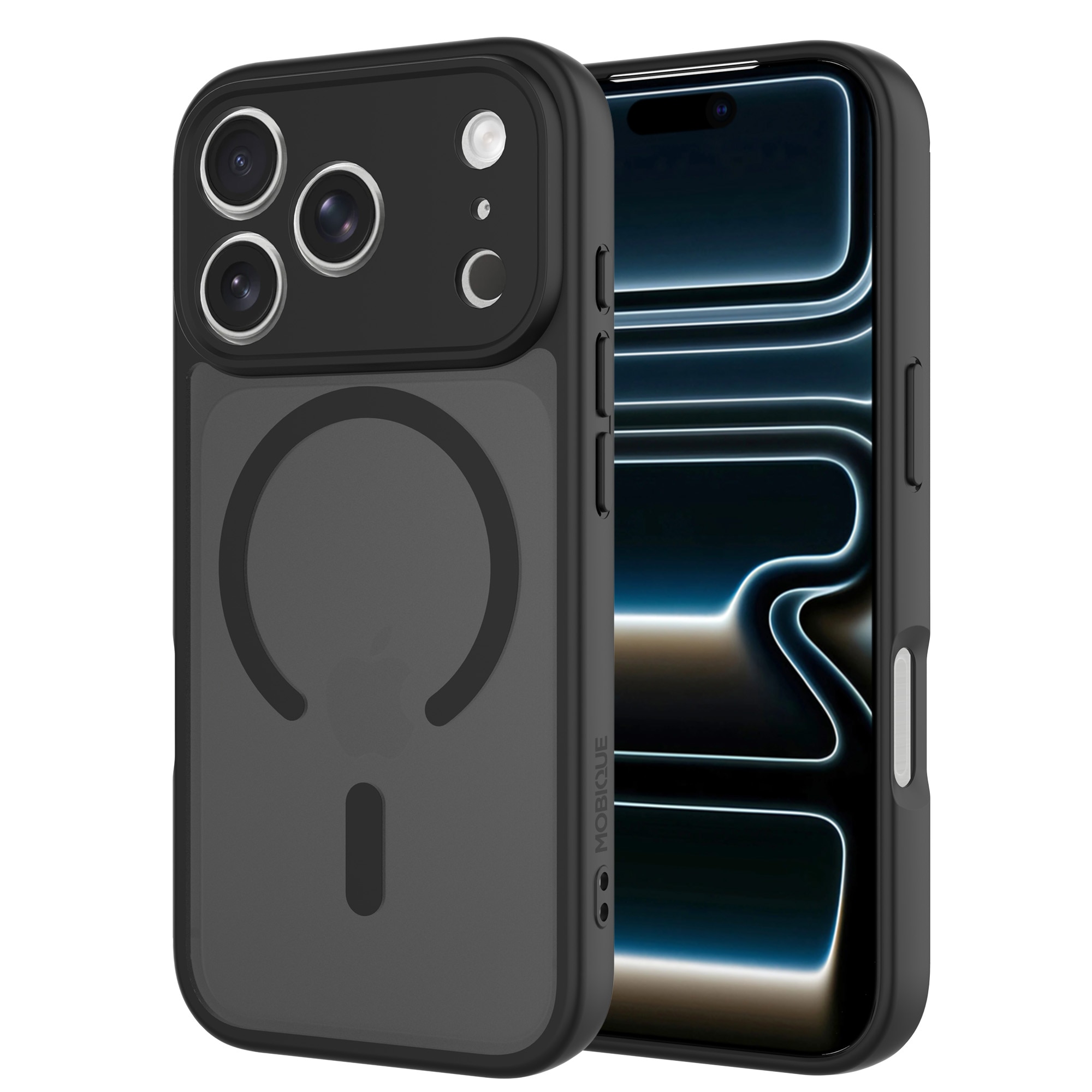Magnetic Hybrid Kuori iPhone 17 Pro Max Frosted Black