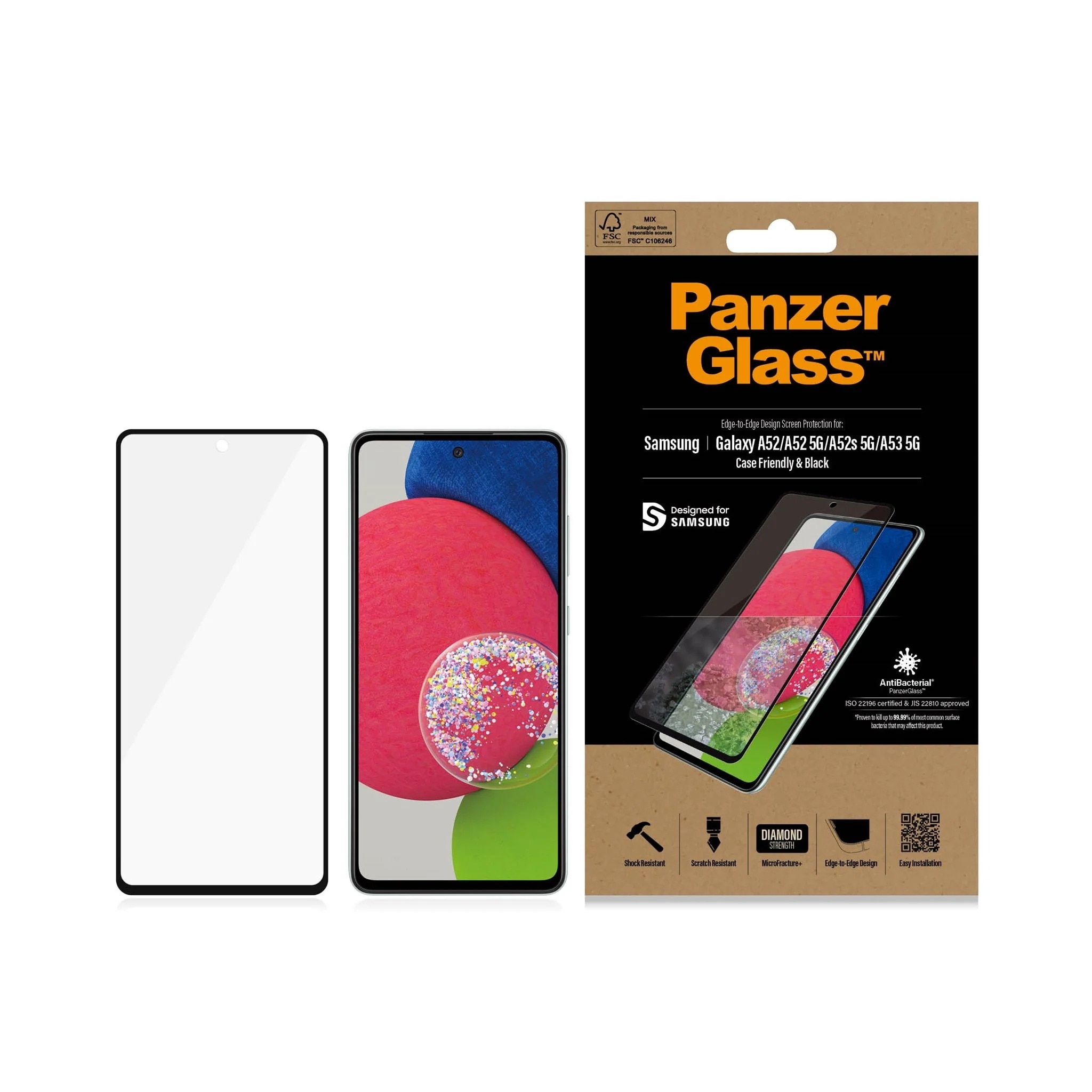 Samsung Galaxy A52/A52s/A53 Screen Protector Edge-to-Edge