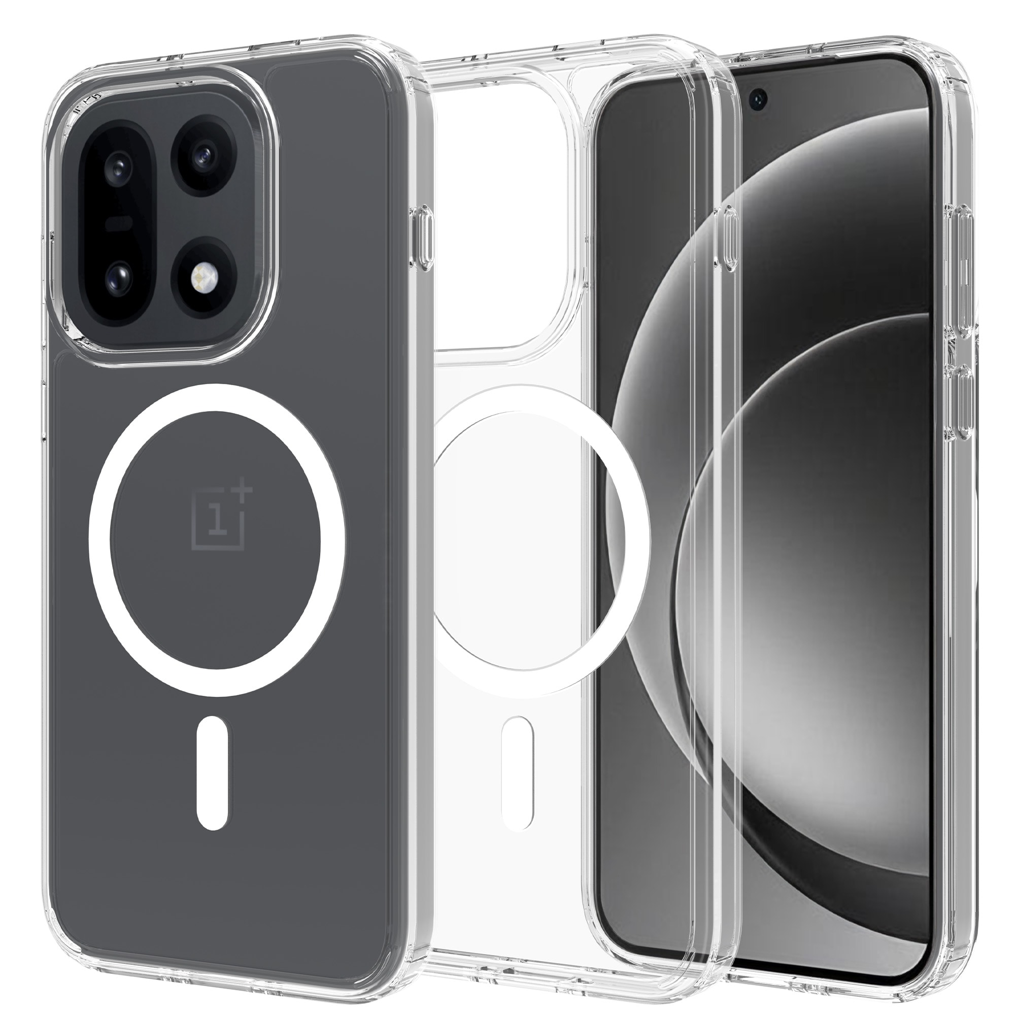 Hybridikuori MagSafe  OnePlus 15 Kirkas