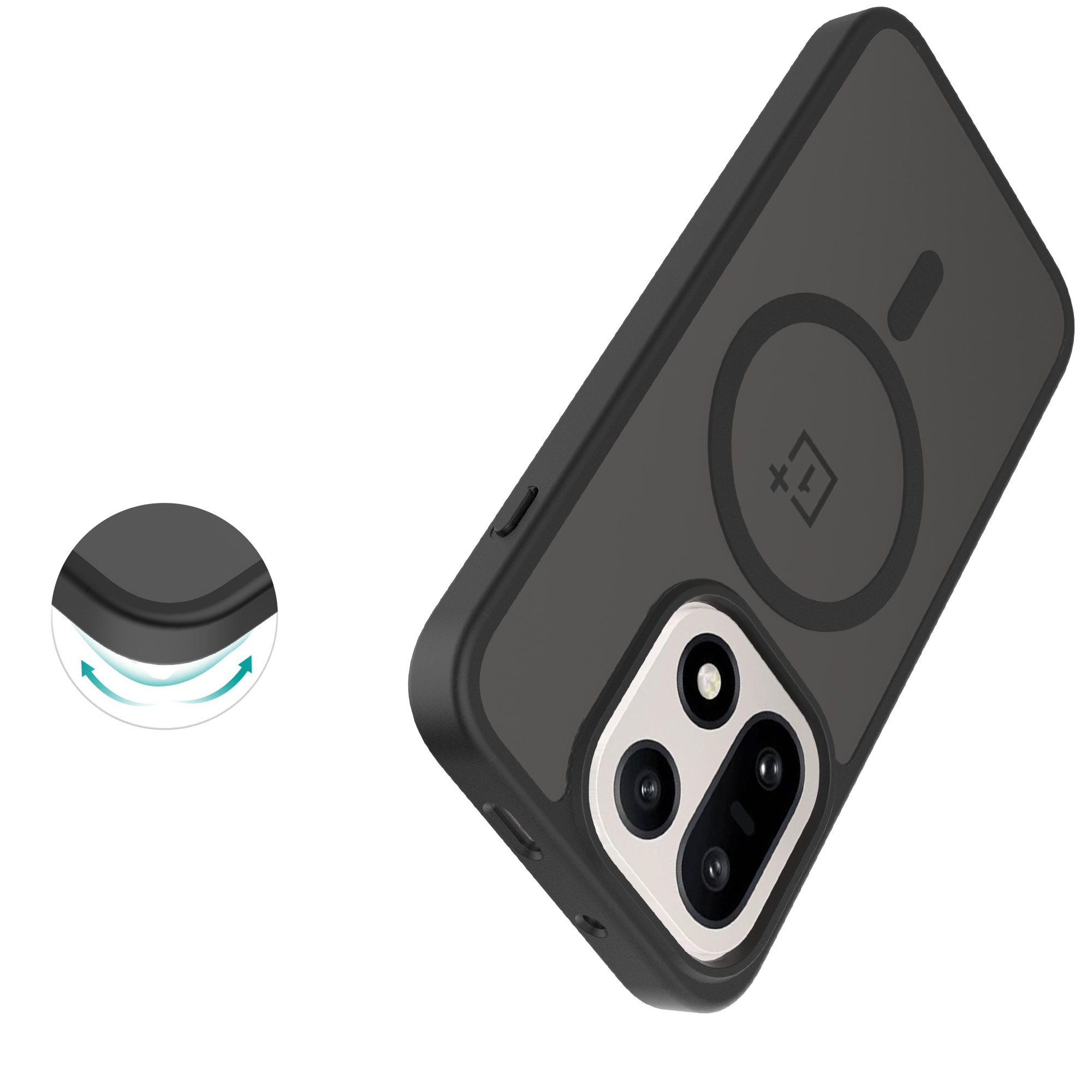 Magnetic Hybrid Kuori  OnePlus 15 Frosted Black