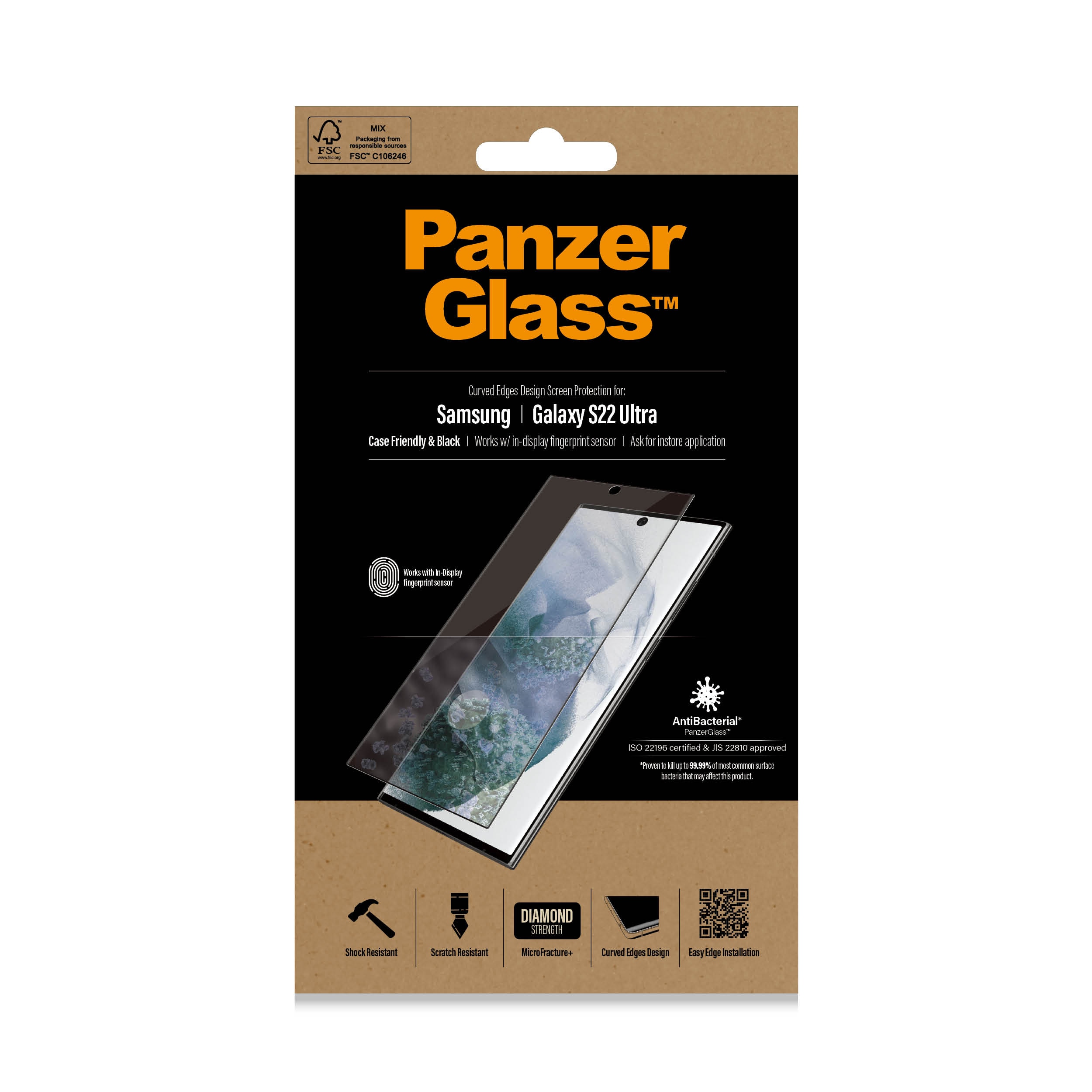 Samsung Galaxy S22 Ultra Screen Protector Ultra Wide Fit