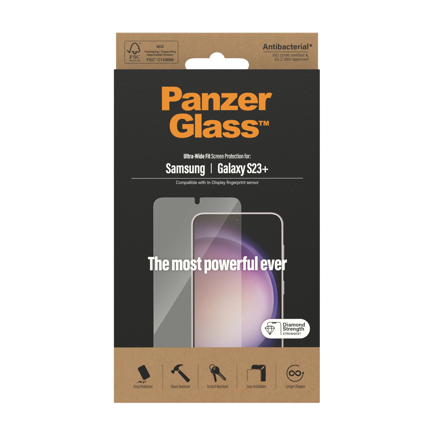 Samsung Galaxy S23 Plus Screen Protector Ultra Wide Fit