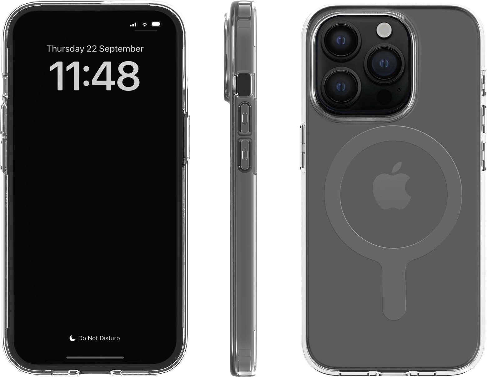 Kuori iPhone 15 läpinäkyvä