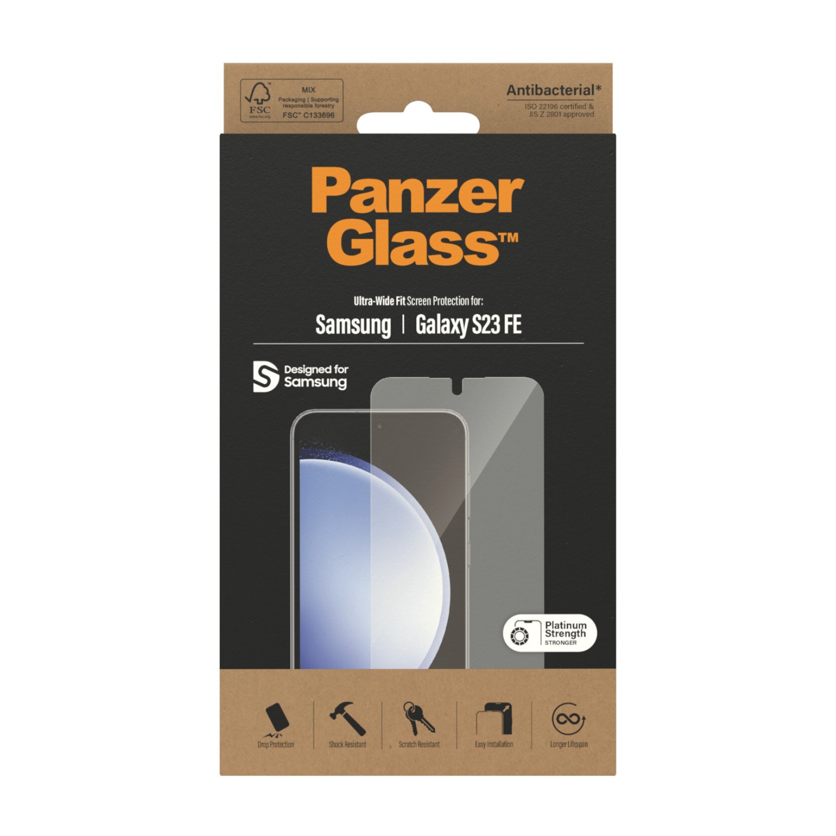 Samsung Galaxy S23 FE Screen Protector Ultra Wide Fit