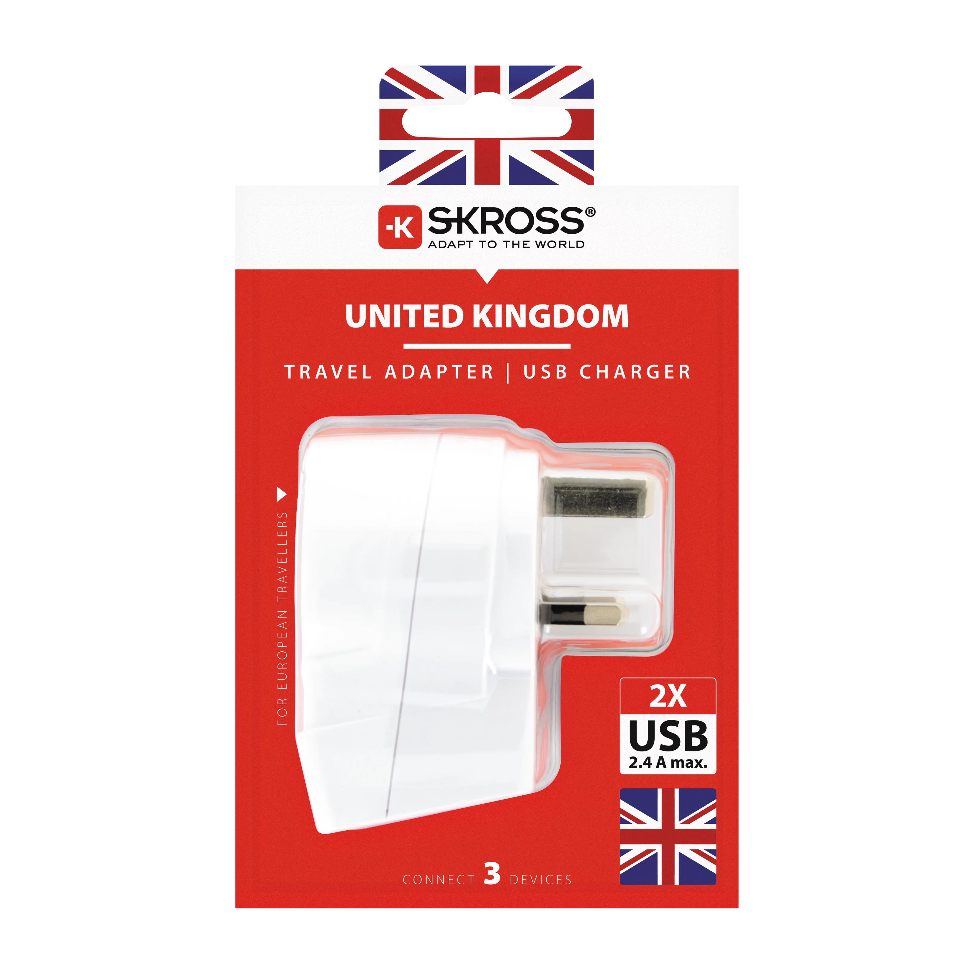 Europeans Travel to the UK with 2 USB ports