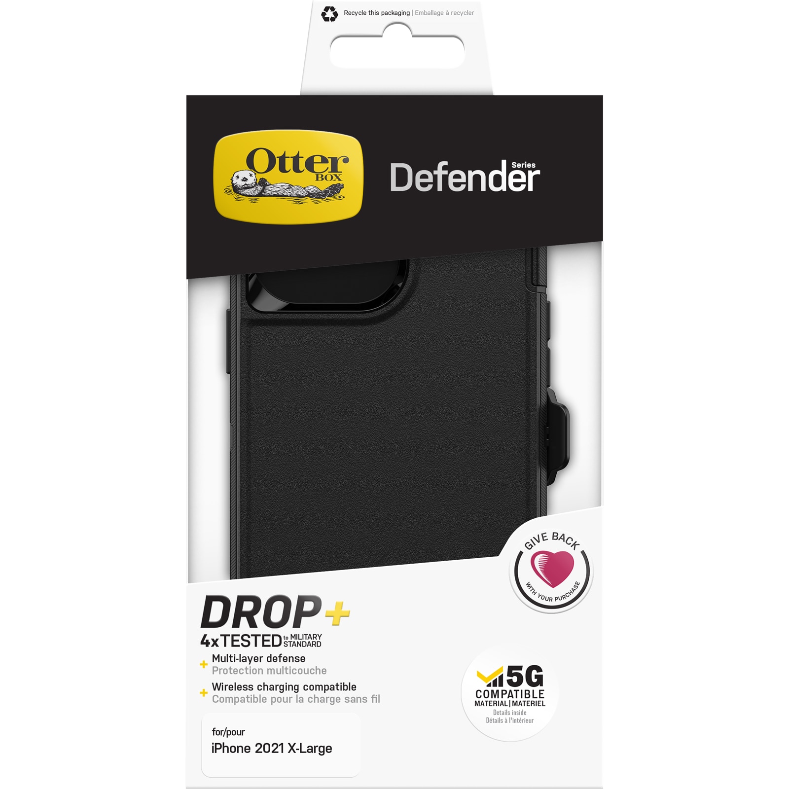 Defender Kuori Apple iPhone 13 Pro Max Musta