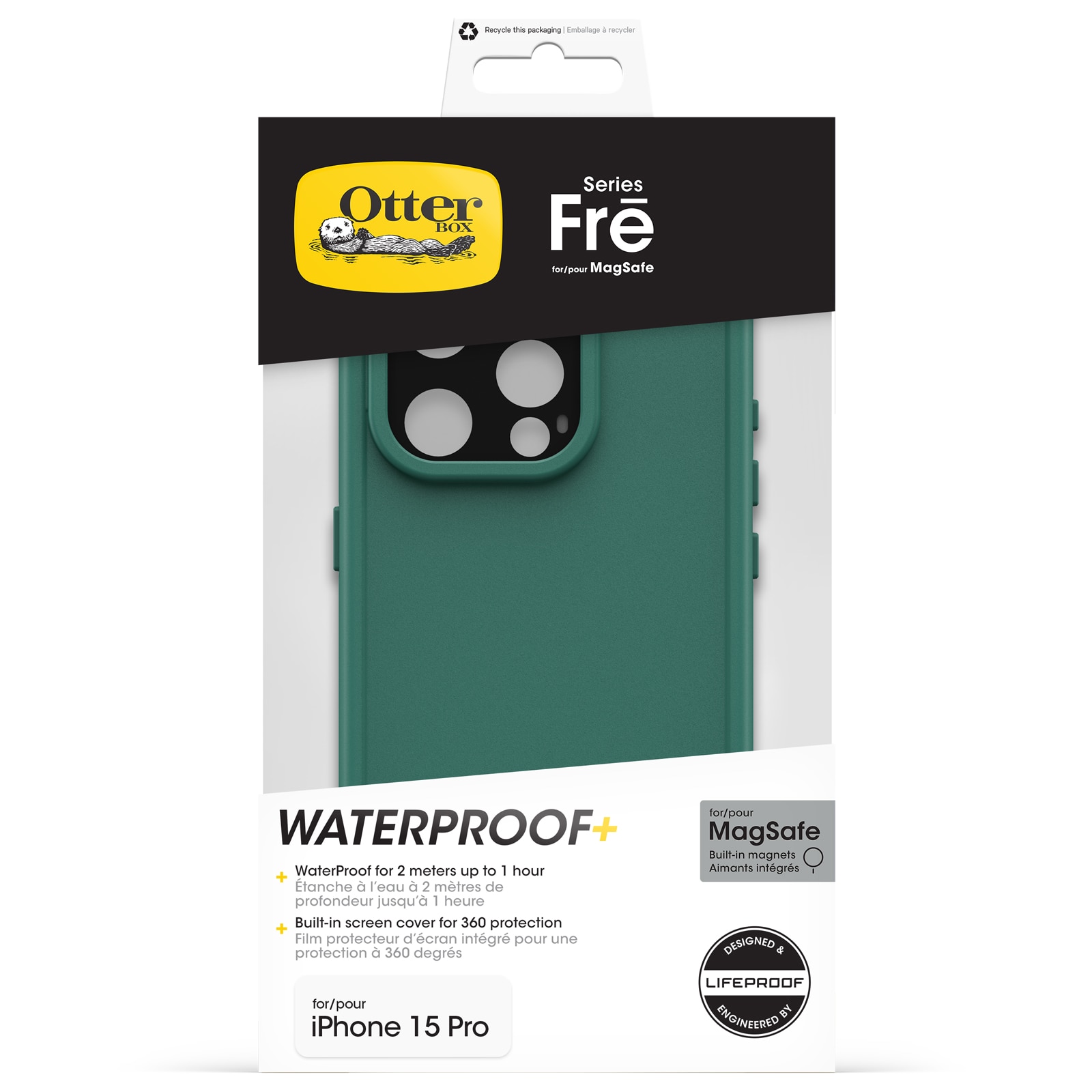 FRE MagSafe Case iPhone 15 Pro Vihreä