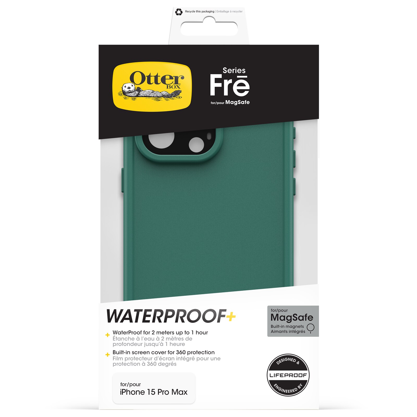 FRE MagSafe Case iPhone 15 Pro Max Vihreä
