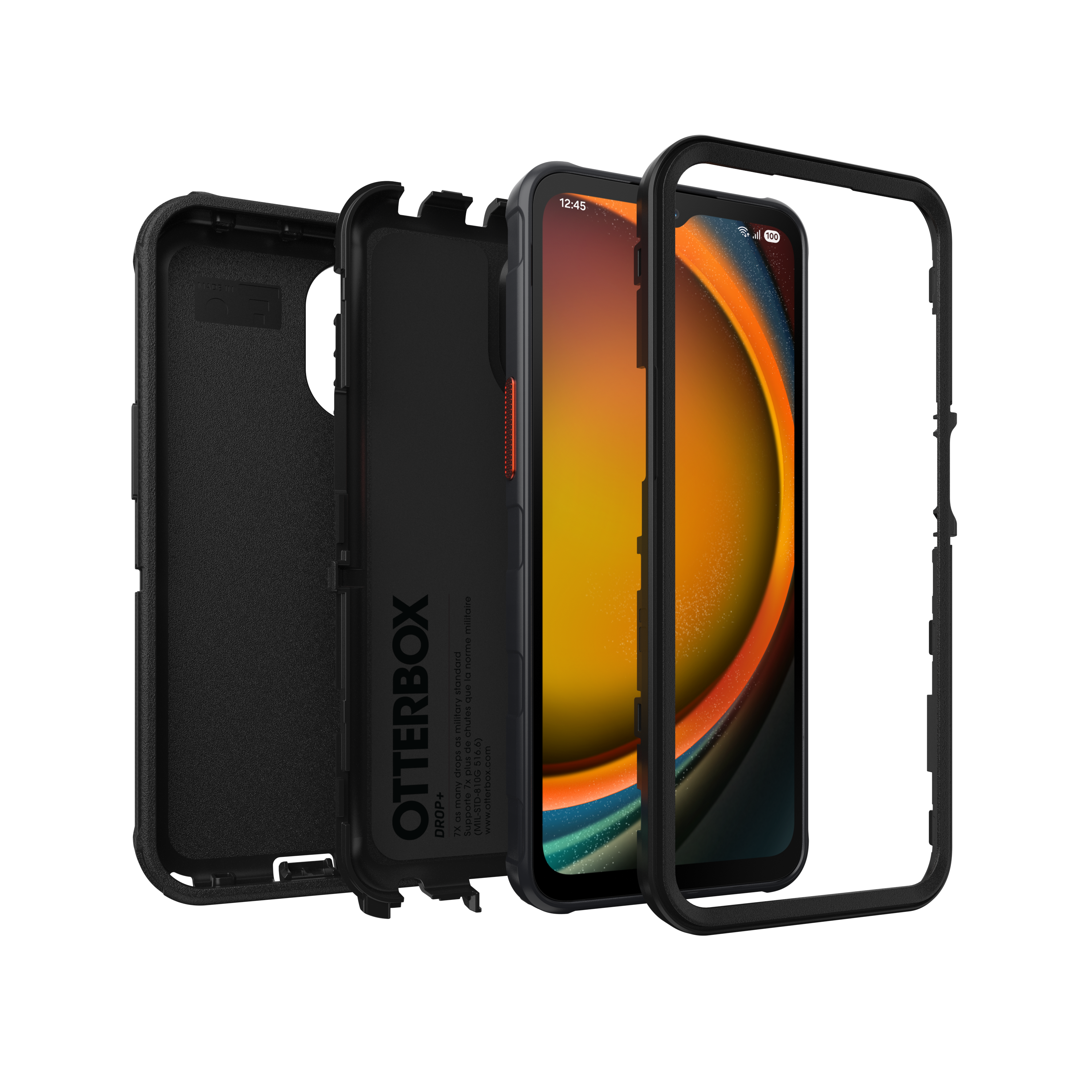 Defender Kuori Samsung Galaxy Xcover 7 Pro Musta