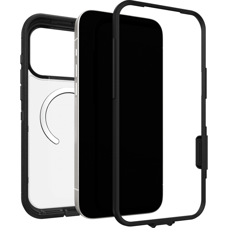 Defender XT Kuori iPhone 17 Pro Max Musta/läpinäkyvä