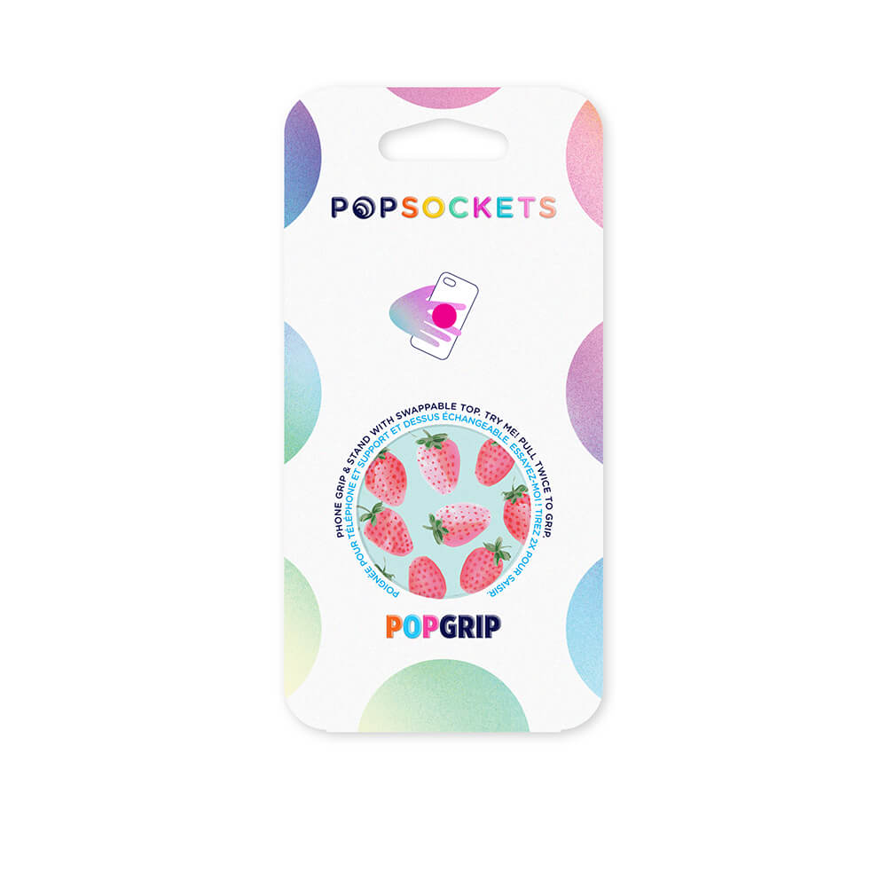PopGrip pidike/teline irroitettava pää - Strawberry Rain