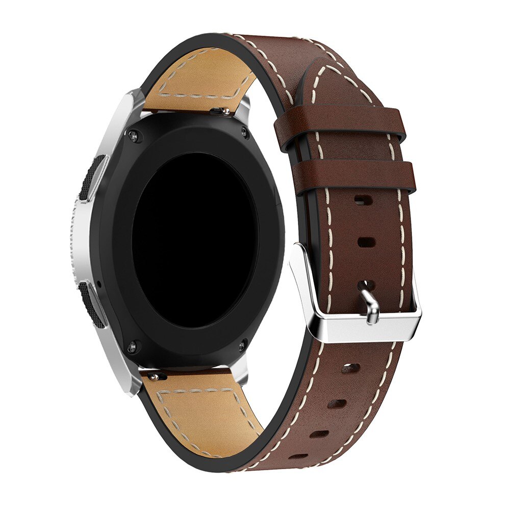 Nahkaranneke Universal 22mm ruskea