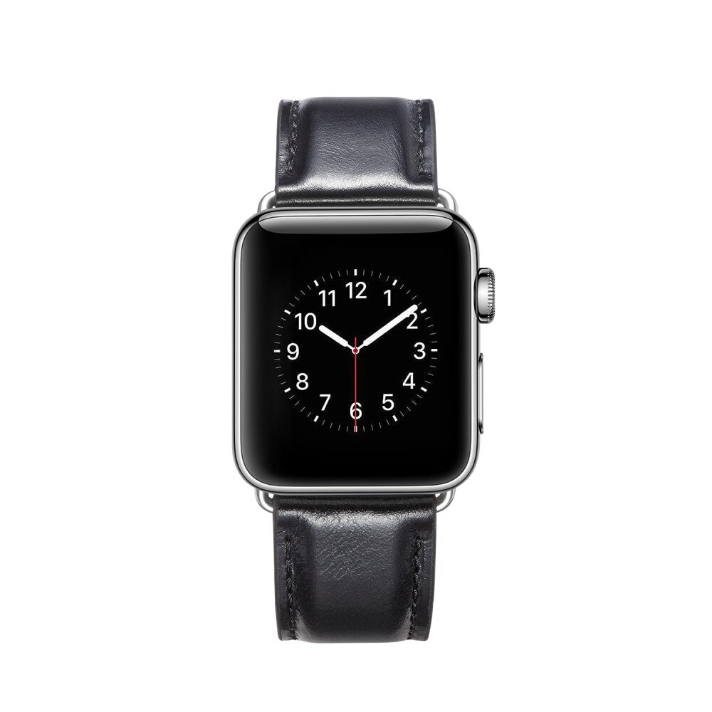 Premium Leather Watch Band Apple Watch 40mm Black