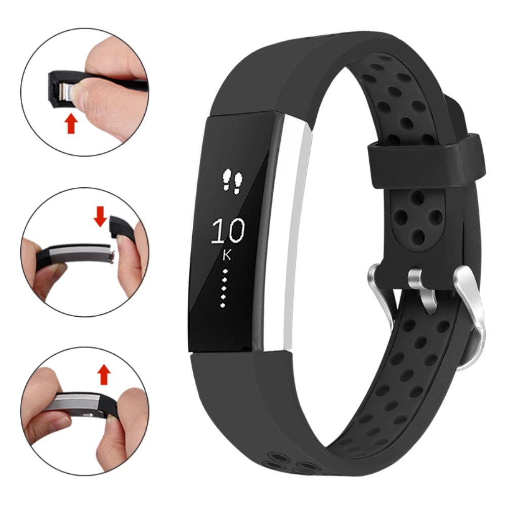 Silikoniranneke Fitbit Alta HR/Alta Musta