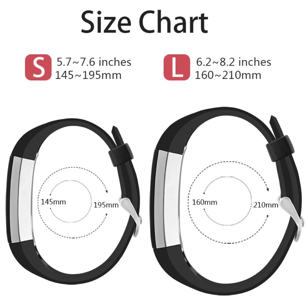 Silikoniranneke Fitbit Alta HR/Alta Musta