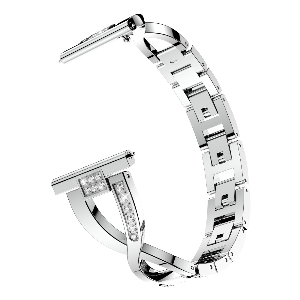 Crystal Bracelet Withings Steel HR 36mm Silver