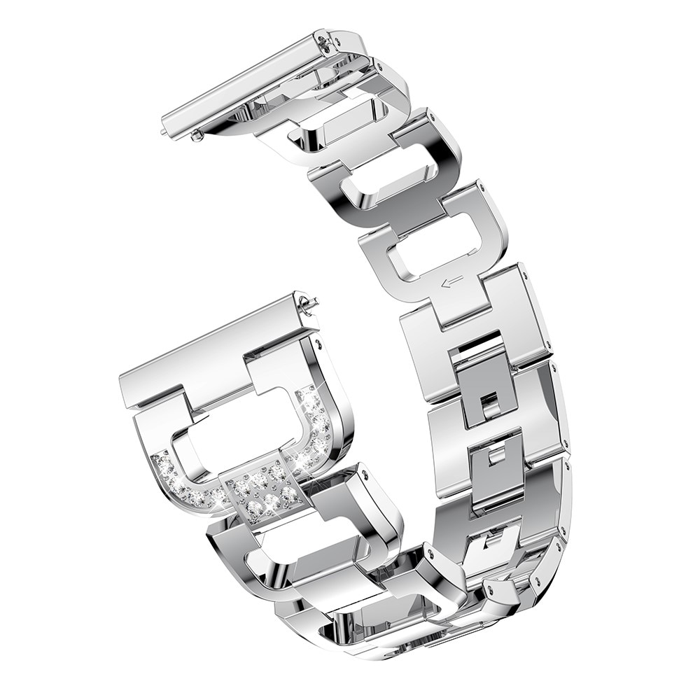 Rhinestone Bracelet Hama Fit Watch 6910 Silver