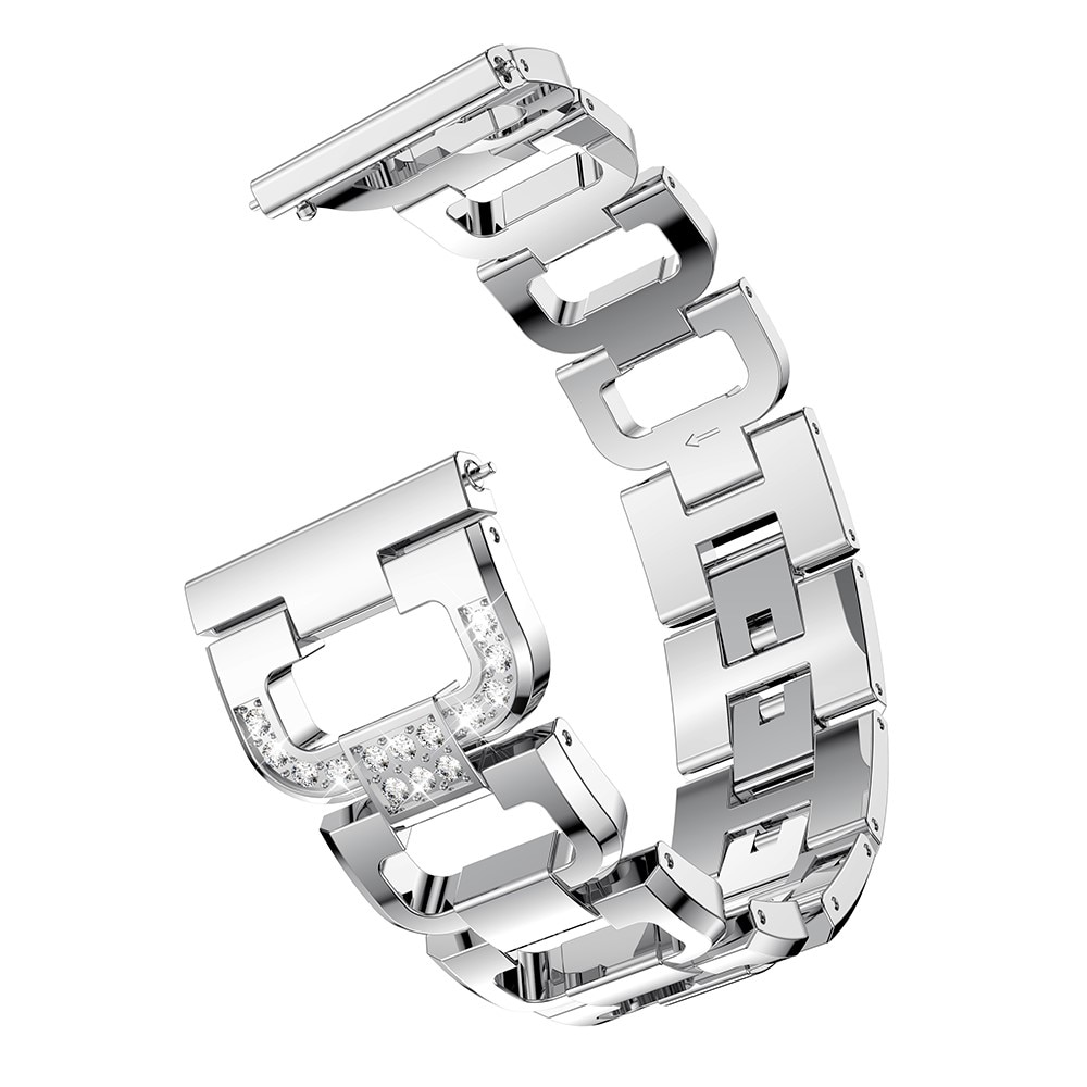 Rhinestone Bracelet Suunto Race Silver