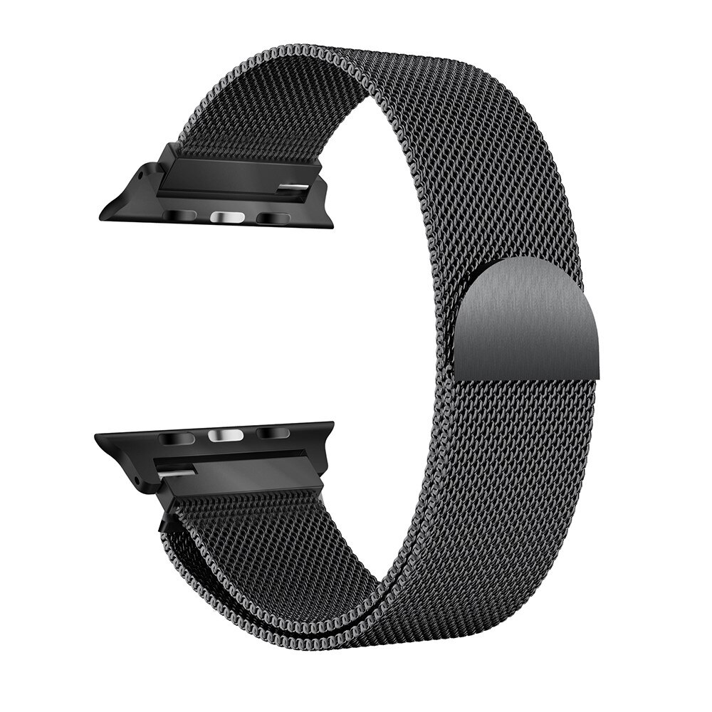 Ranneke Milanese Apple Watch Ultra 49mm 3rd Gen Musta