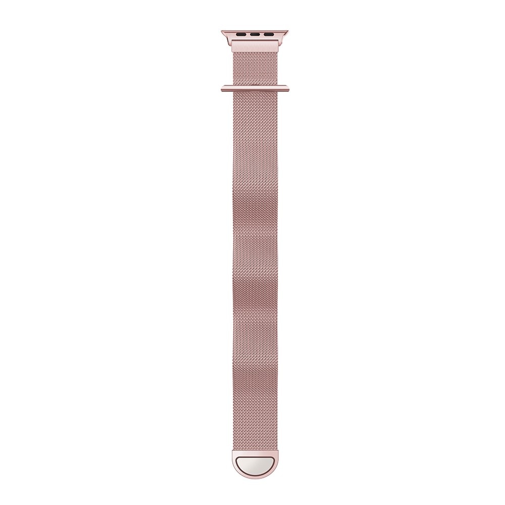Ranneke Milanese Loop Apple Watch Ultra 2 49mm vaaleanpunainen kulta