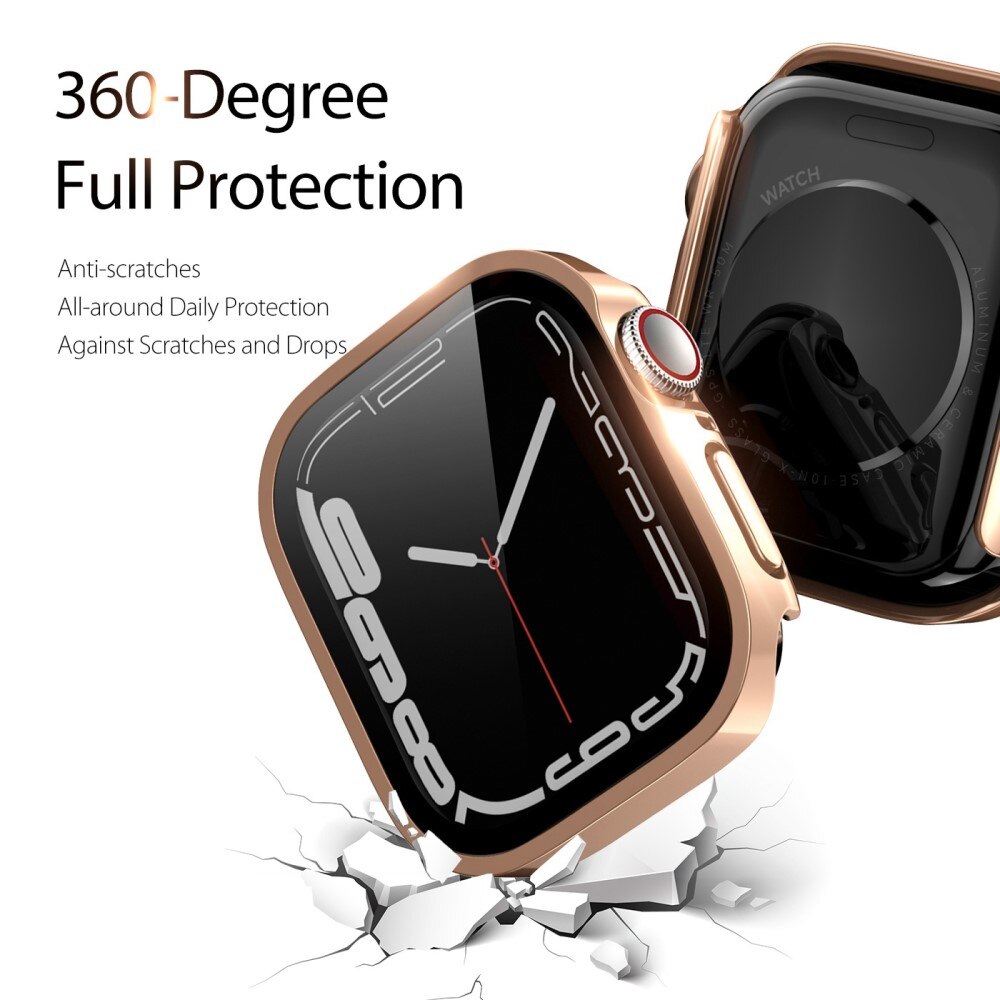 Solid Shockproof Case Apple Watch 45mm Series 7 Rose Gold