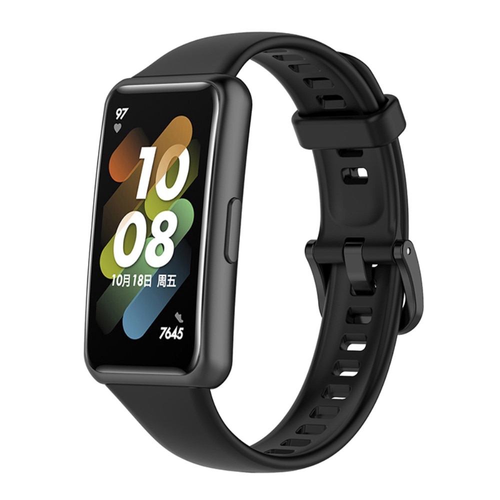 Silikoniranneke Huawei Band 7 musta