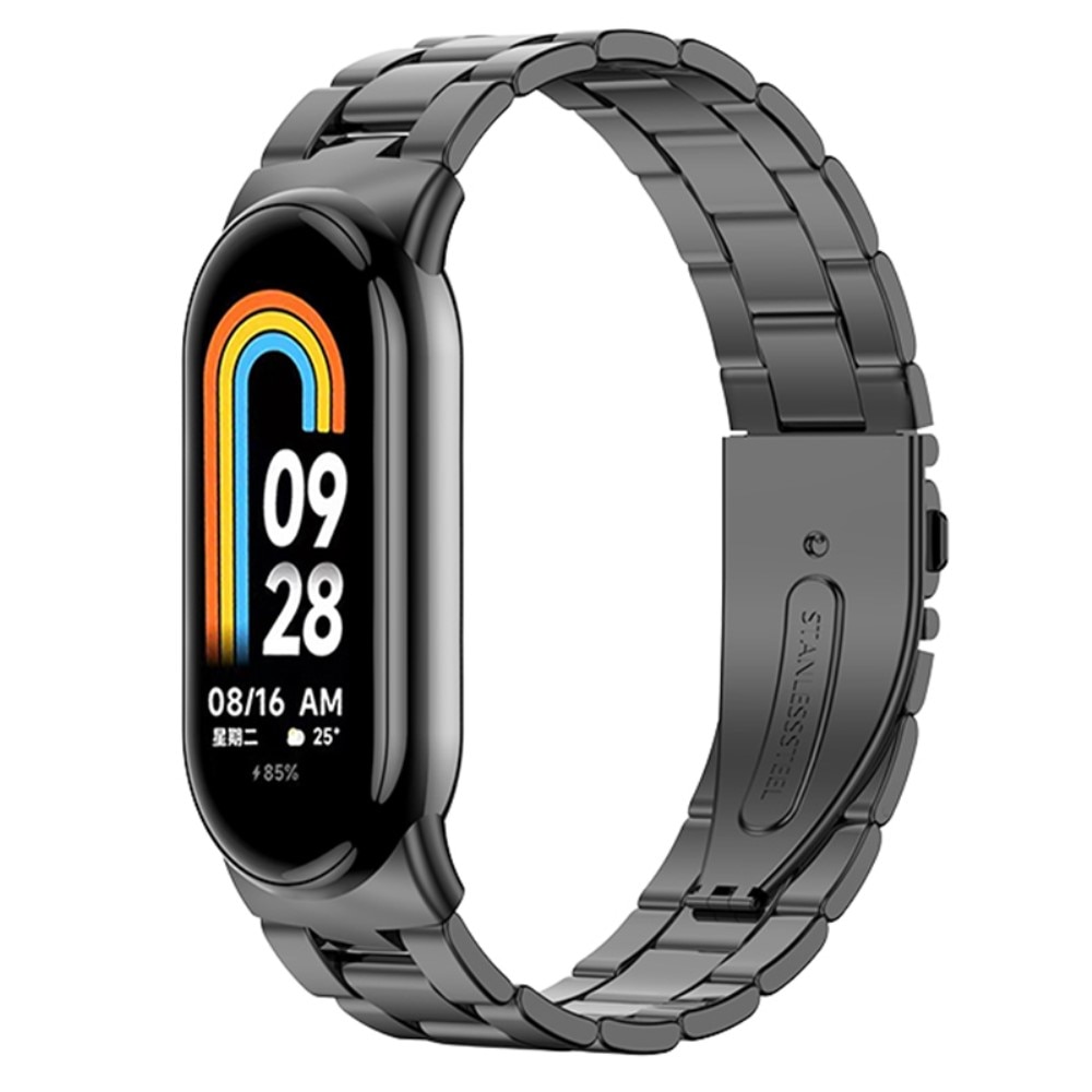 Metalliranneke Xiaomi Smart Band 8 musta