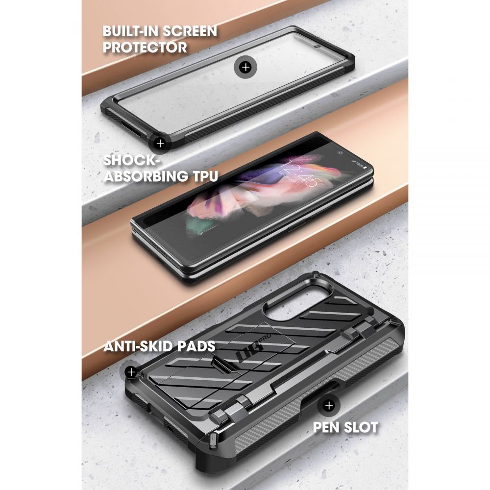 Unicorn Beetle Pro Case Samsung Galaxy Z Fold 3 Black