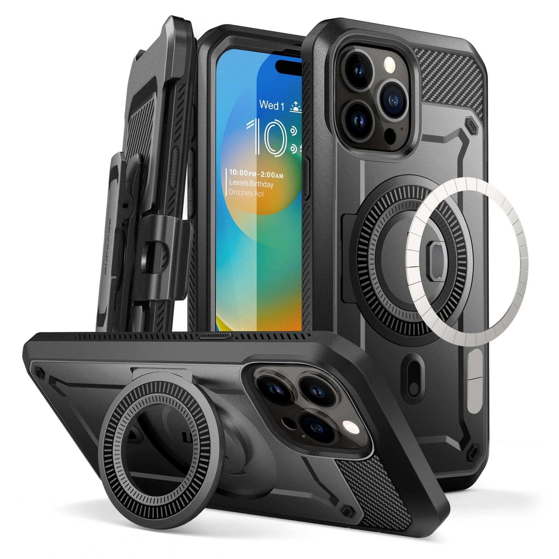 Unicorn Beetle Pro MagSafe Case iPhone 15 Pro Max Black