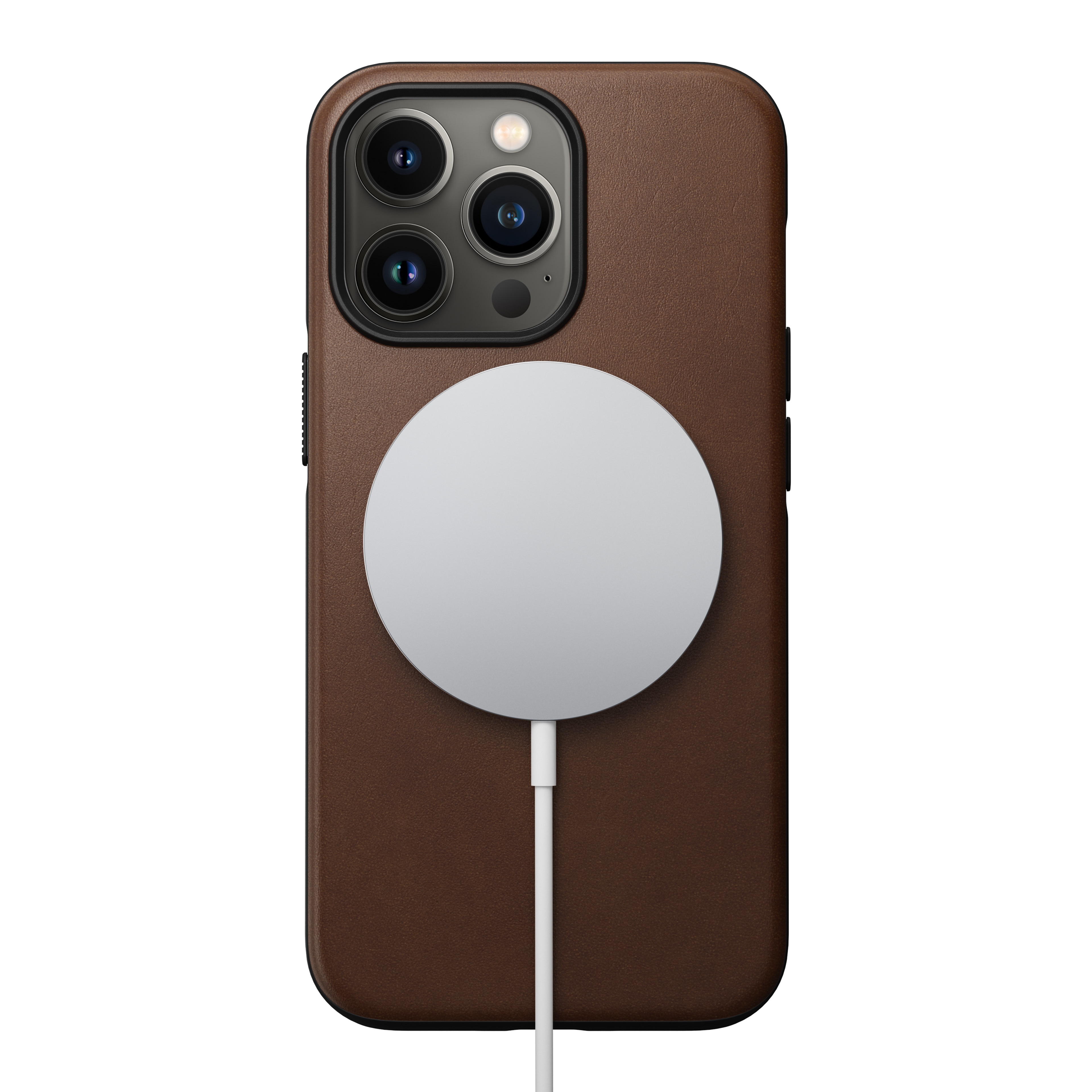 iPhone 13 Pro Modern Case Horween Leather MagSafe Rustic Brown