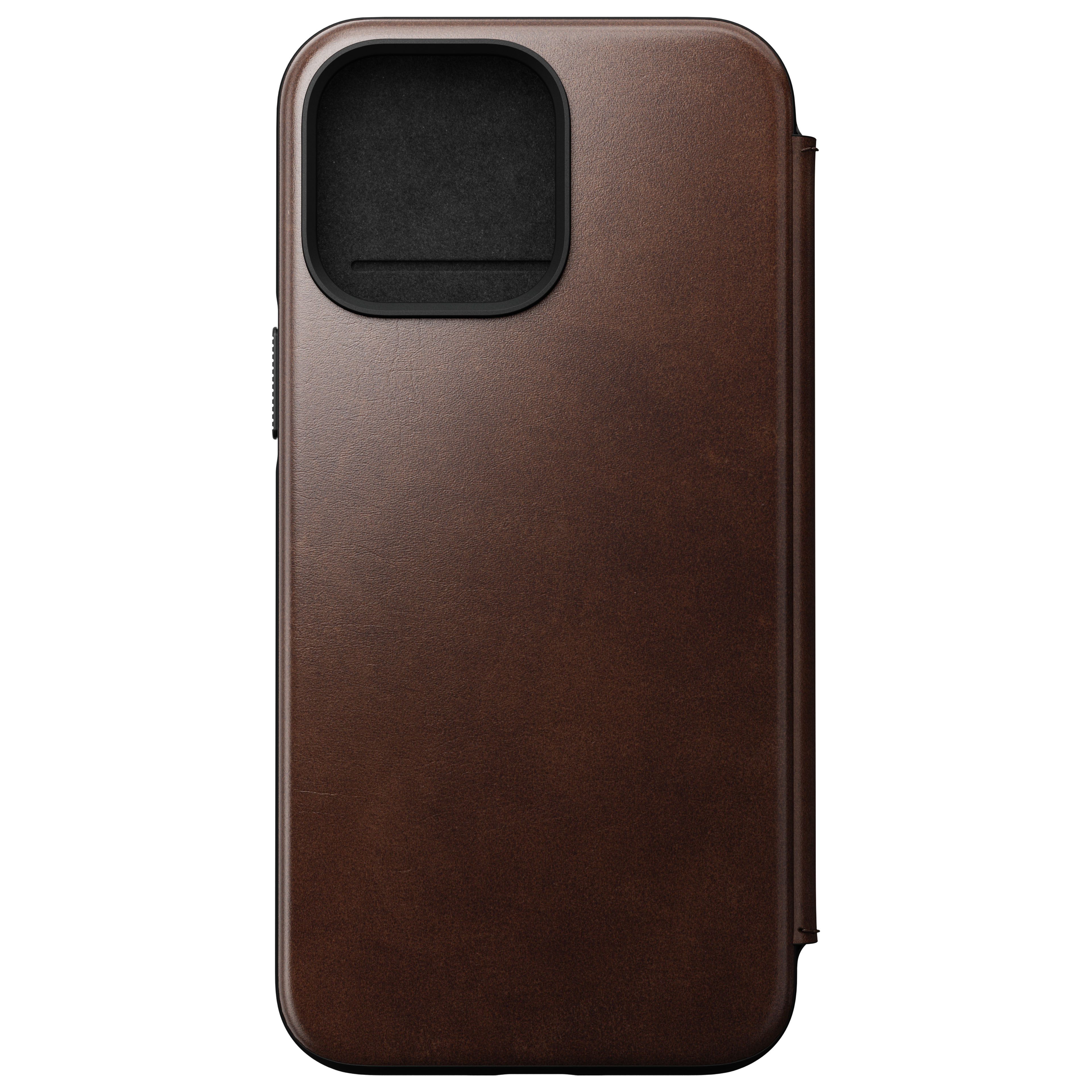 iPhone 14 Pro Max Modern Horween Leather Folio Rustic Brown