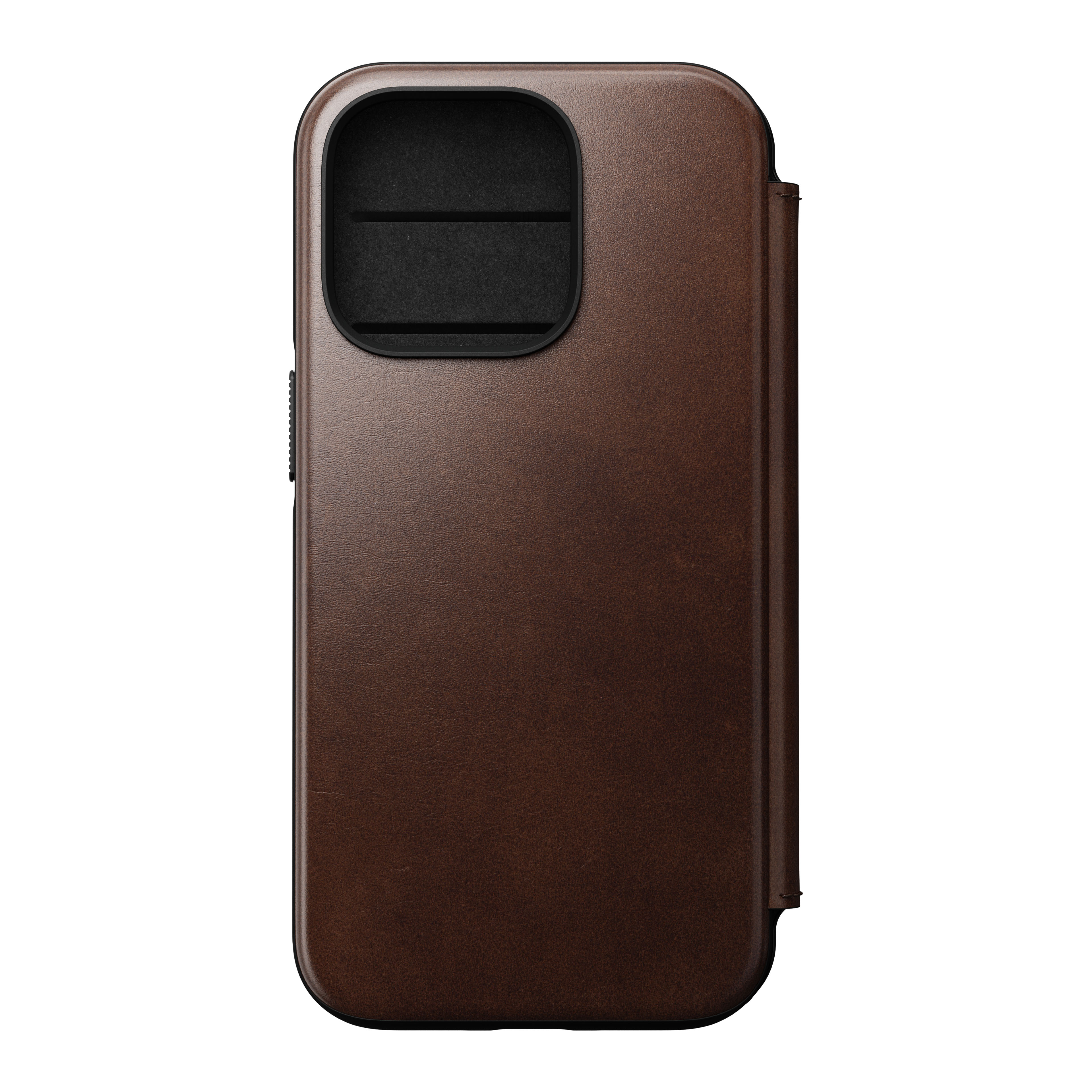 iPhone 14 Pro Max Modern Horween Leather Folio Rustic Brown