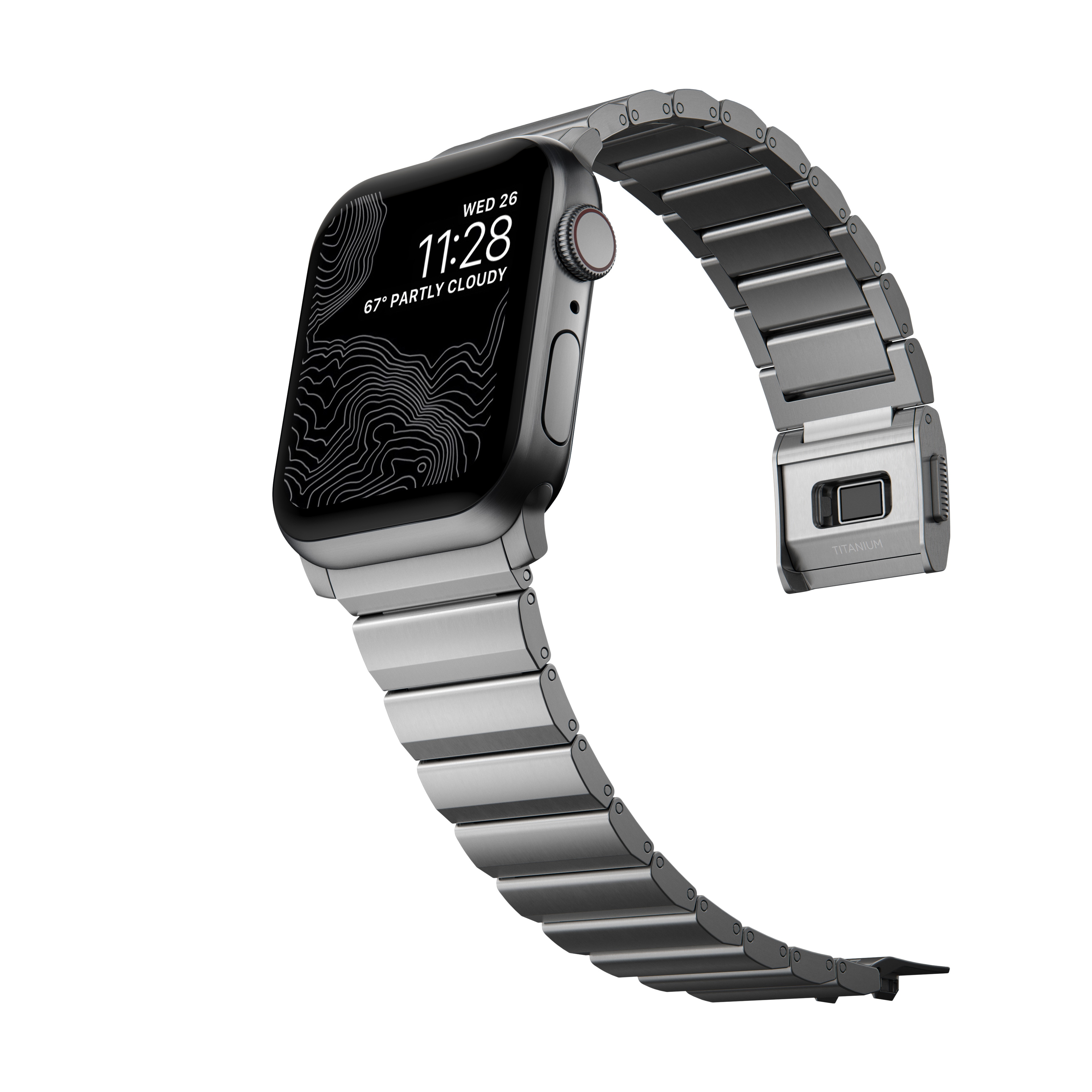 Titanium Band Apple Watch 45mm Series 8 Silver