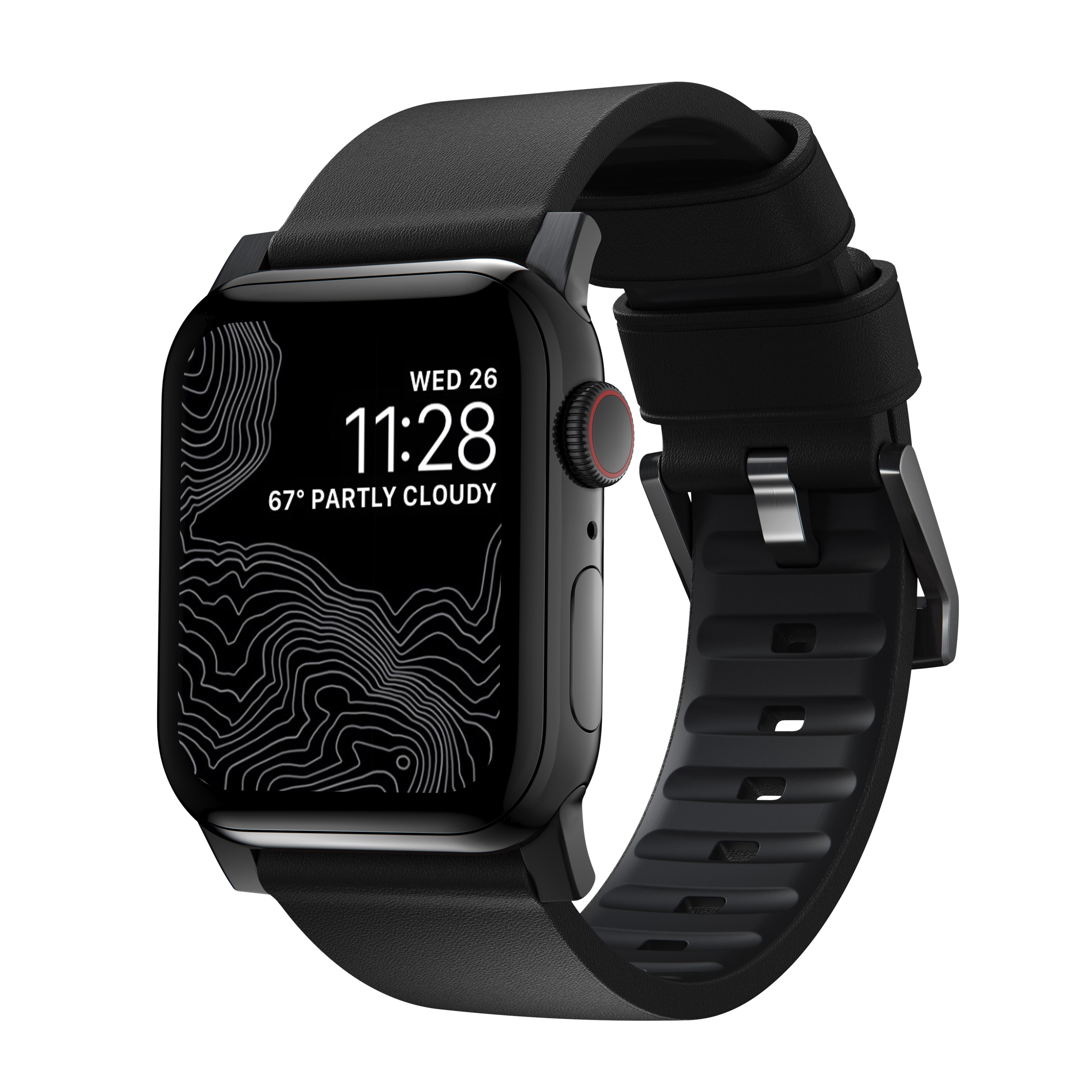 Active Band Pro Apple Watch 45mm Series 8 Black (Black Hardware)